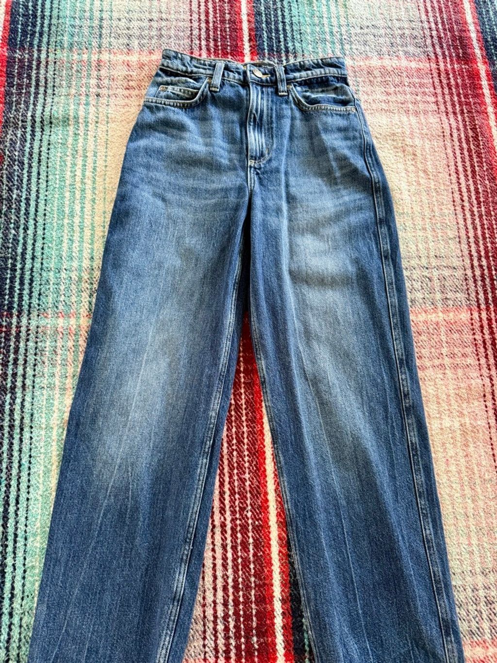 Lee 00s Lee Reproduction Buckle-Back Tapered Jeans 25x29 Size 25" / US 0 / IT 36 - 2 Thumbnail