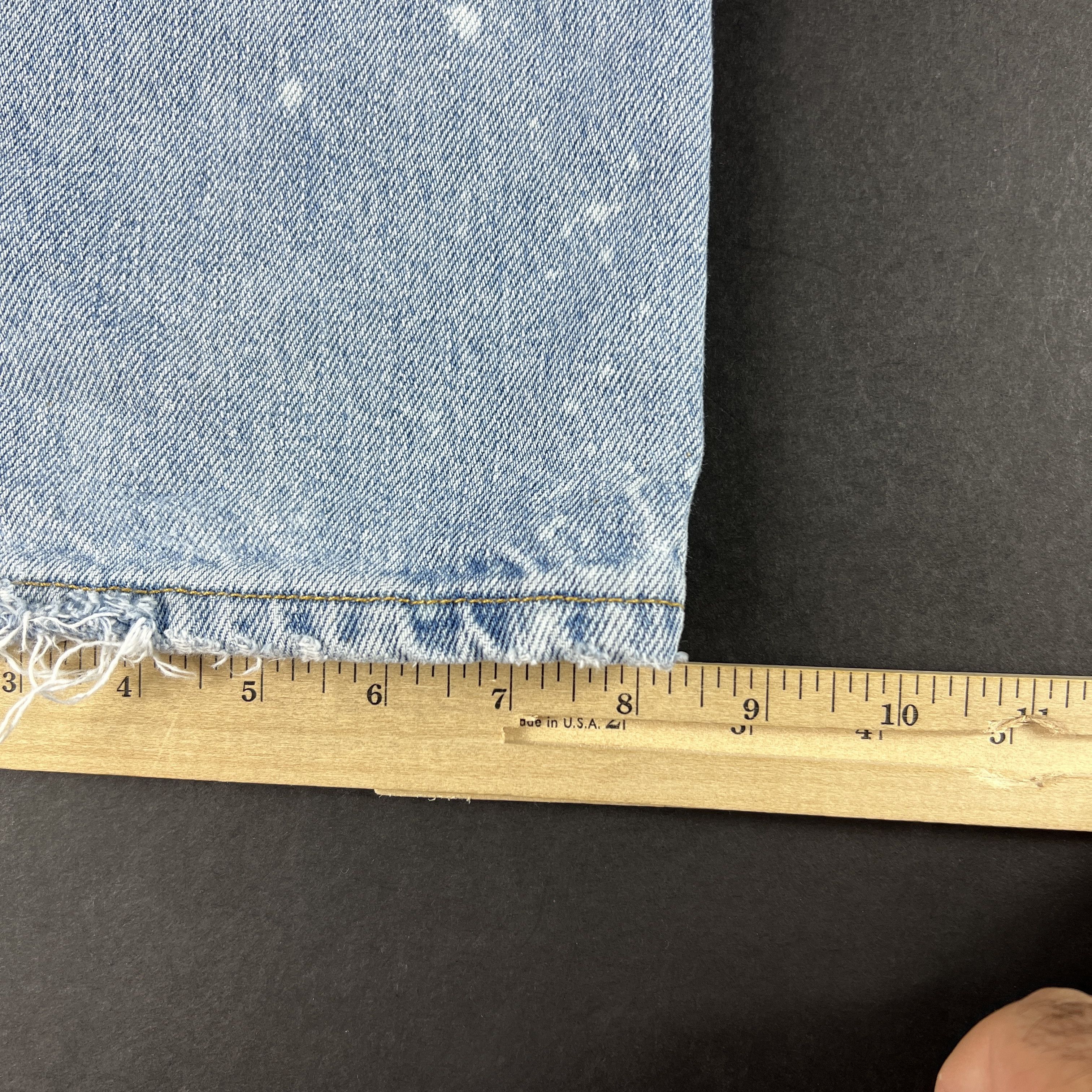 Levi's × Vintage Y2K Levi's Jeans 505 Straight Blue Faded Thrashed Denim Size US 36 / EU 52 - 16 Thumbnail