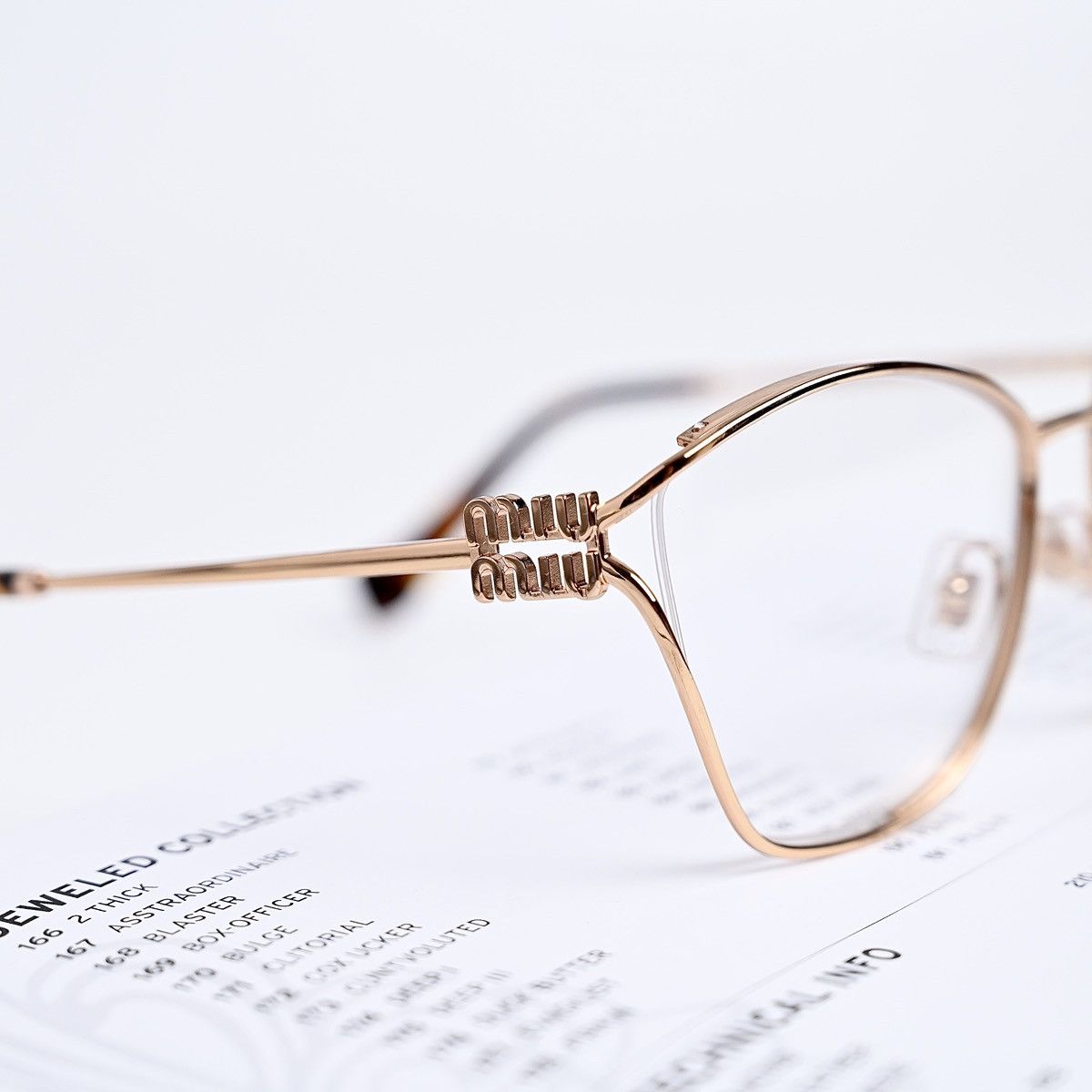 Miu Miu MIU MIU 0MU 53UV GLASSES Size ONE SIZE - 4 Thumbnail