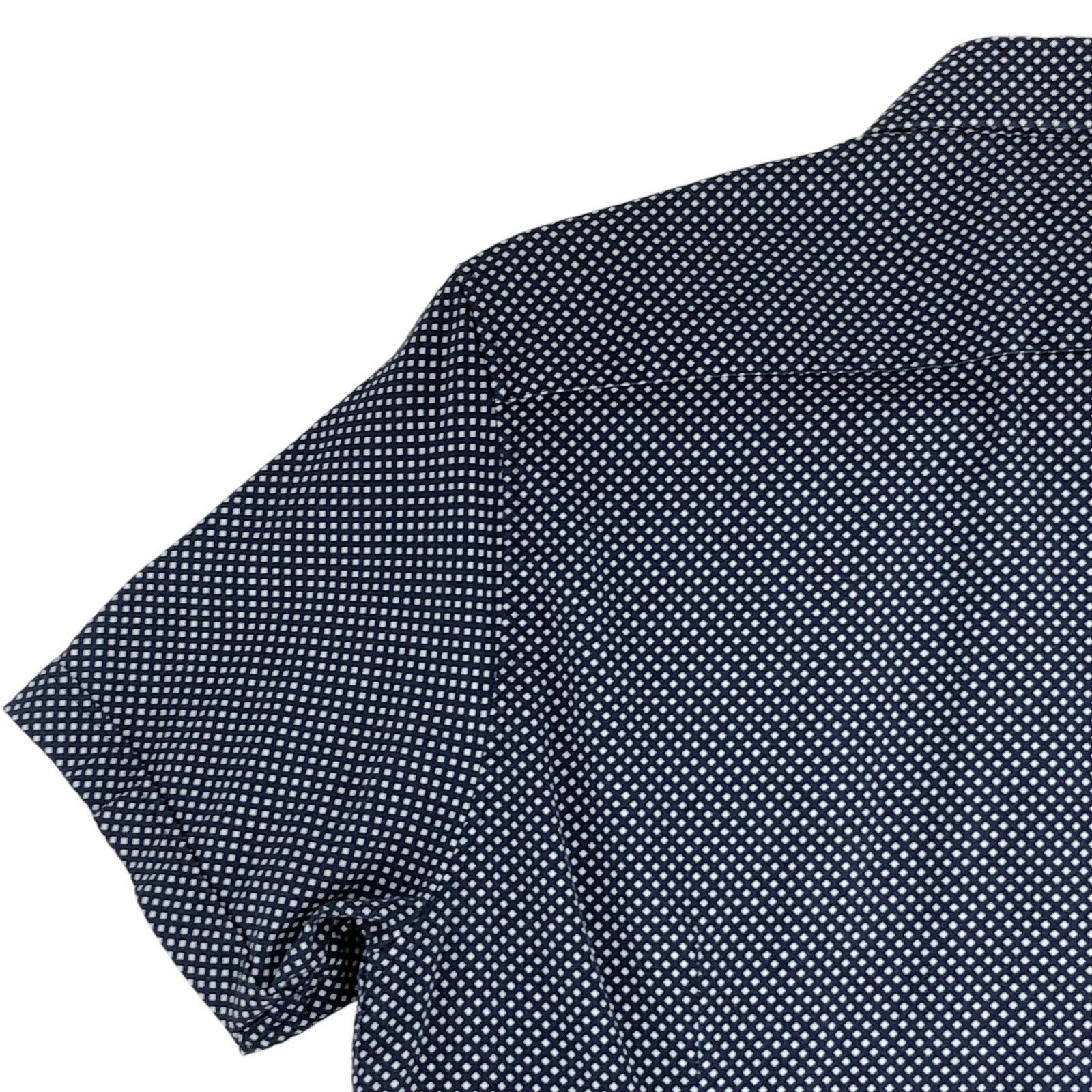 Ted Baker Ted Baker Shirt M Navy Geometric Short Sleeve Button Up Size US M / EU 48-50 / 2 - 13 Thumbnail
