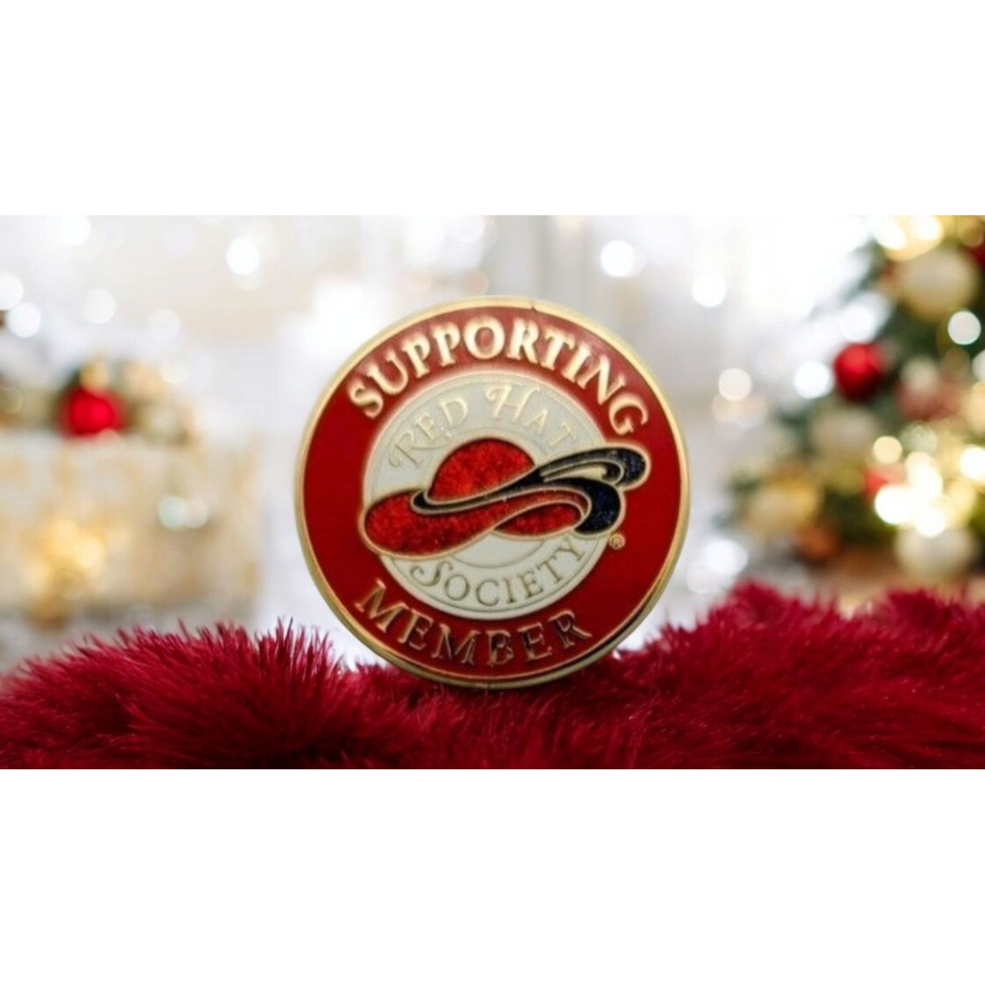 Other Official Supporting Red Hat Society Members Pin 2010 Womens Size ONE SIZE - 1 Thumbnail