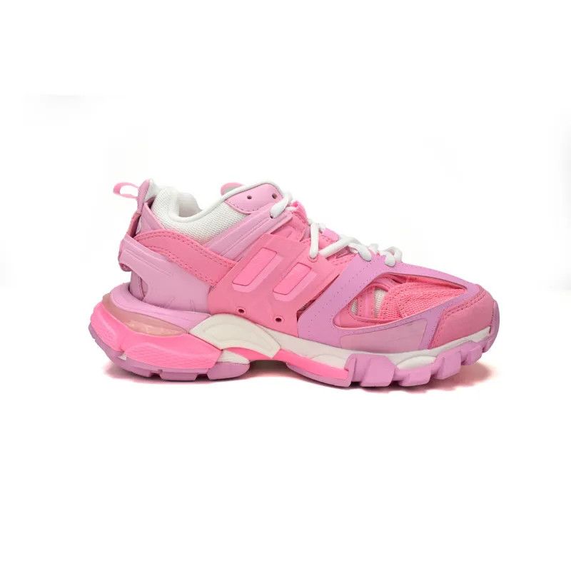 Balenciaga o1mt1gz0824 Track Sneaker in Pink/White Size US 7 / IT 37 - 1 Thumbnail
