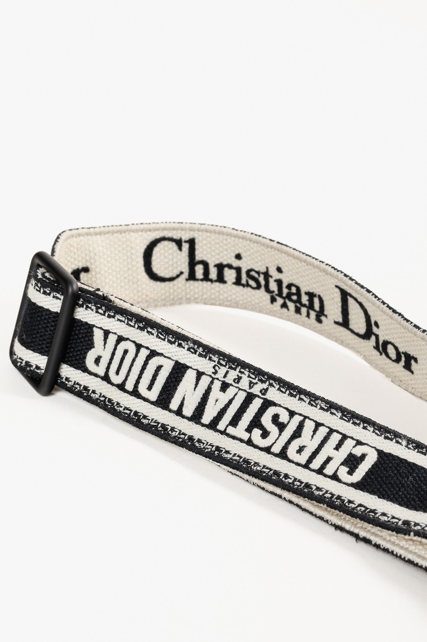 Dior Christian Dior Logo-Embroidered Canvas Bag Strap Size ONE SIZE - 2 Thumbnail