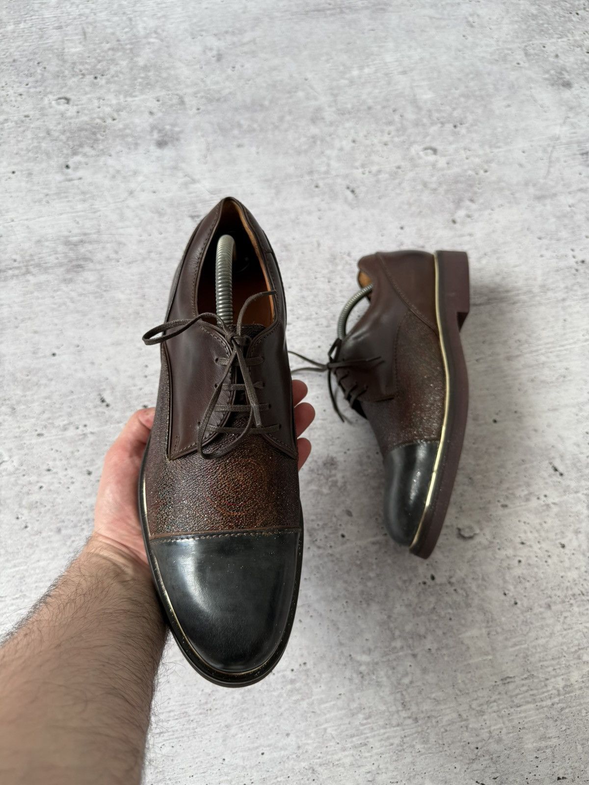 Etro × Genuine Leather Etro Leather Men’s Shoes Size US 7 / EU 40 - 2 Thumbnail