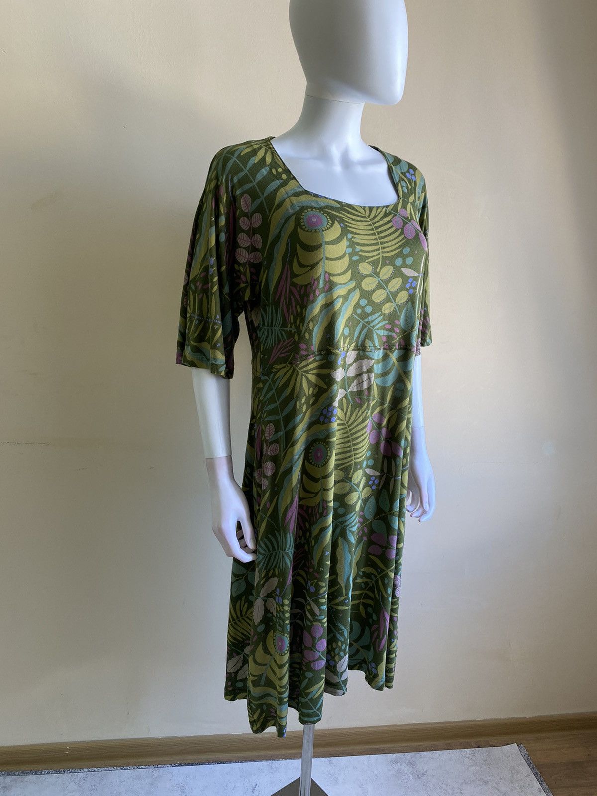 Gudrun Sjoden Gudrun Sjoden Womens Multicolor Floral Midi Dress Size L Size L / US 10 / IT 46 - 4 Thumbnail