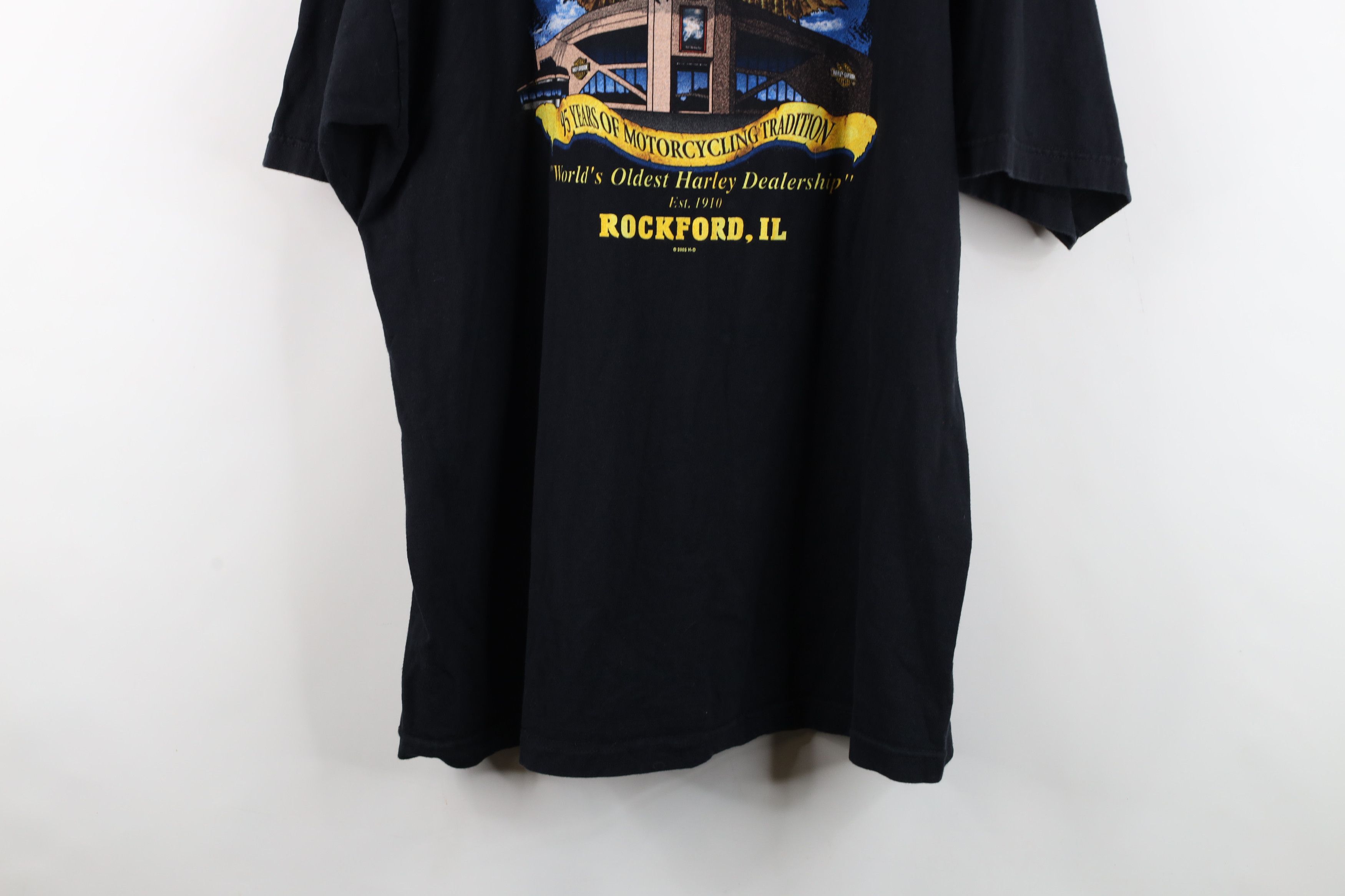 Harley Davidson Vintage Y2K 2005 Harley Davidson Phoenix Fire Flames T-Shirt Size US XL / EU 56 / 4 - 15 Thumbnail