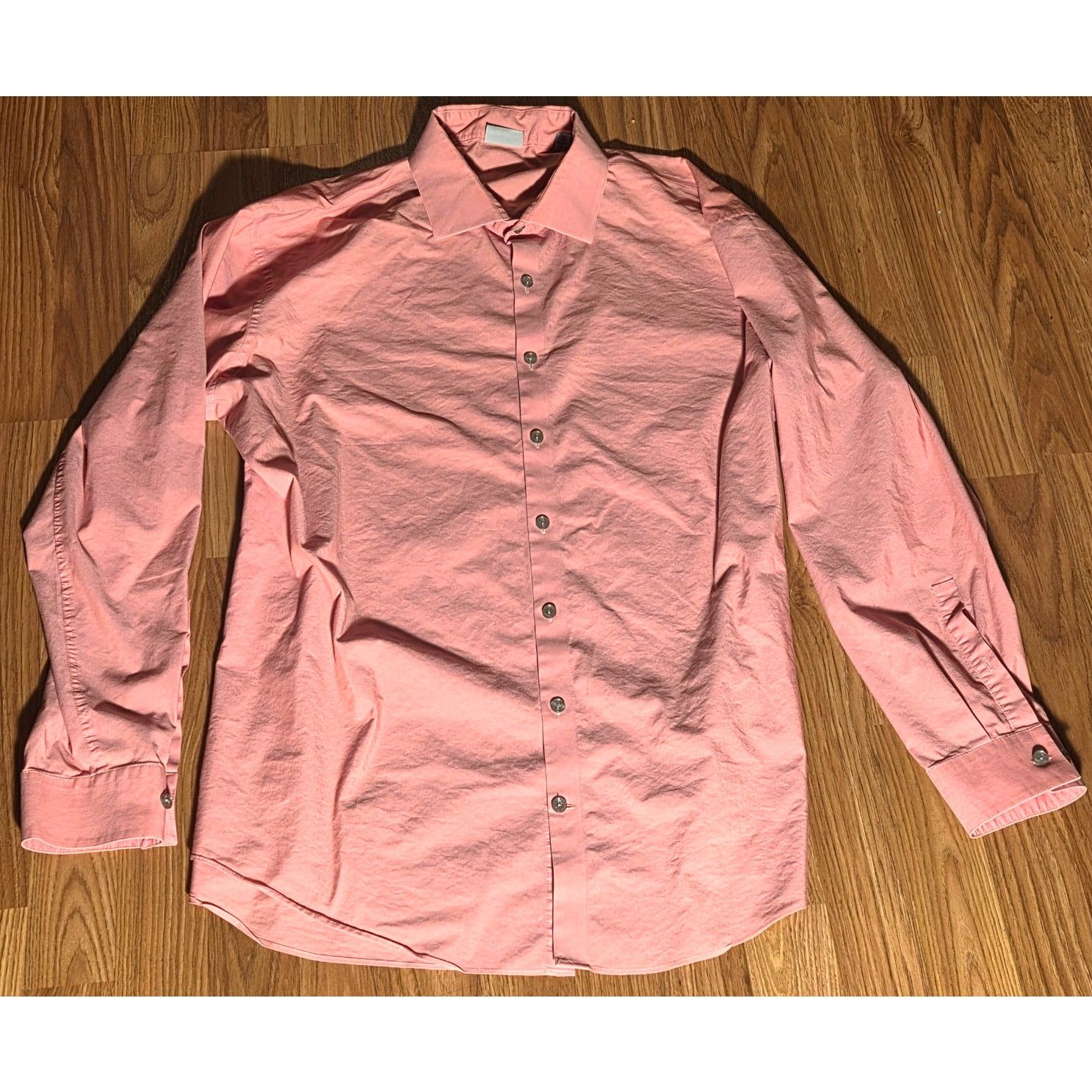 Kenneth Cole Kenneth Cole Reaction Pink Slim Fit Button Up XL Size US XL / EU 56 / 4 - 3 Thumbnail