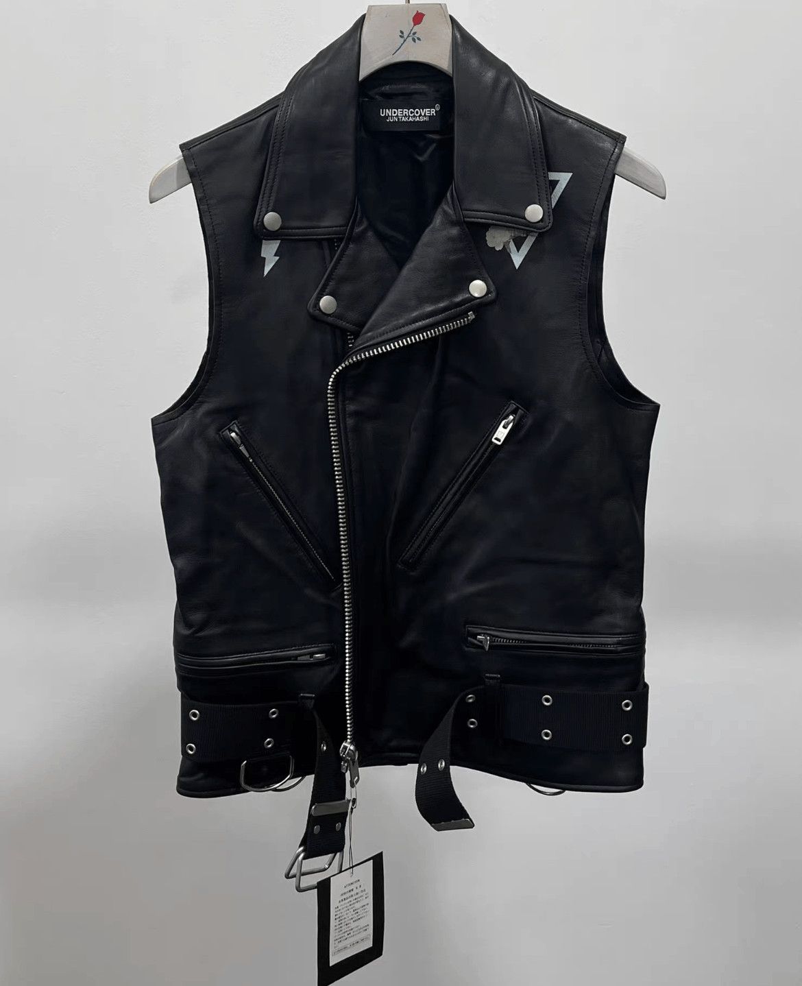 Undercover Undercover Sz 1 Undercover 19SS Back Skull Rider Leather V Size US S / EU 44-46 / 1 - 2 Thumbnail