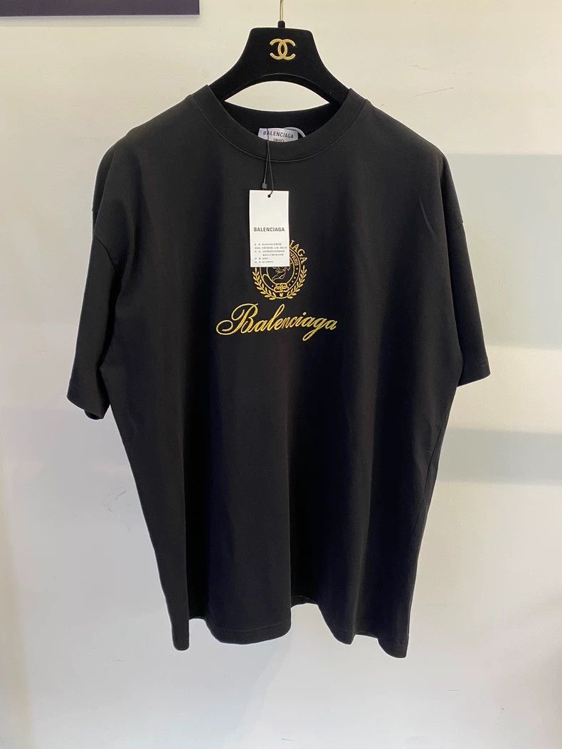 Balenciaga Balenciaga Wheat ear Cupid embroidered short sleeve T-shir Size US M / EU 48-50 / 2 - 1 Thumbnail