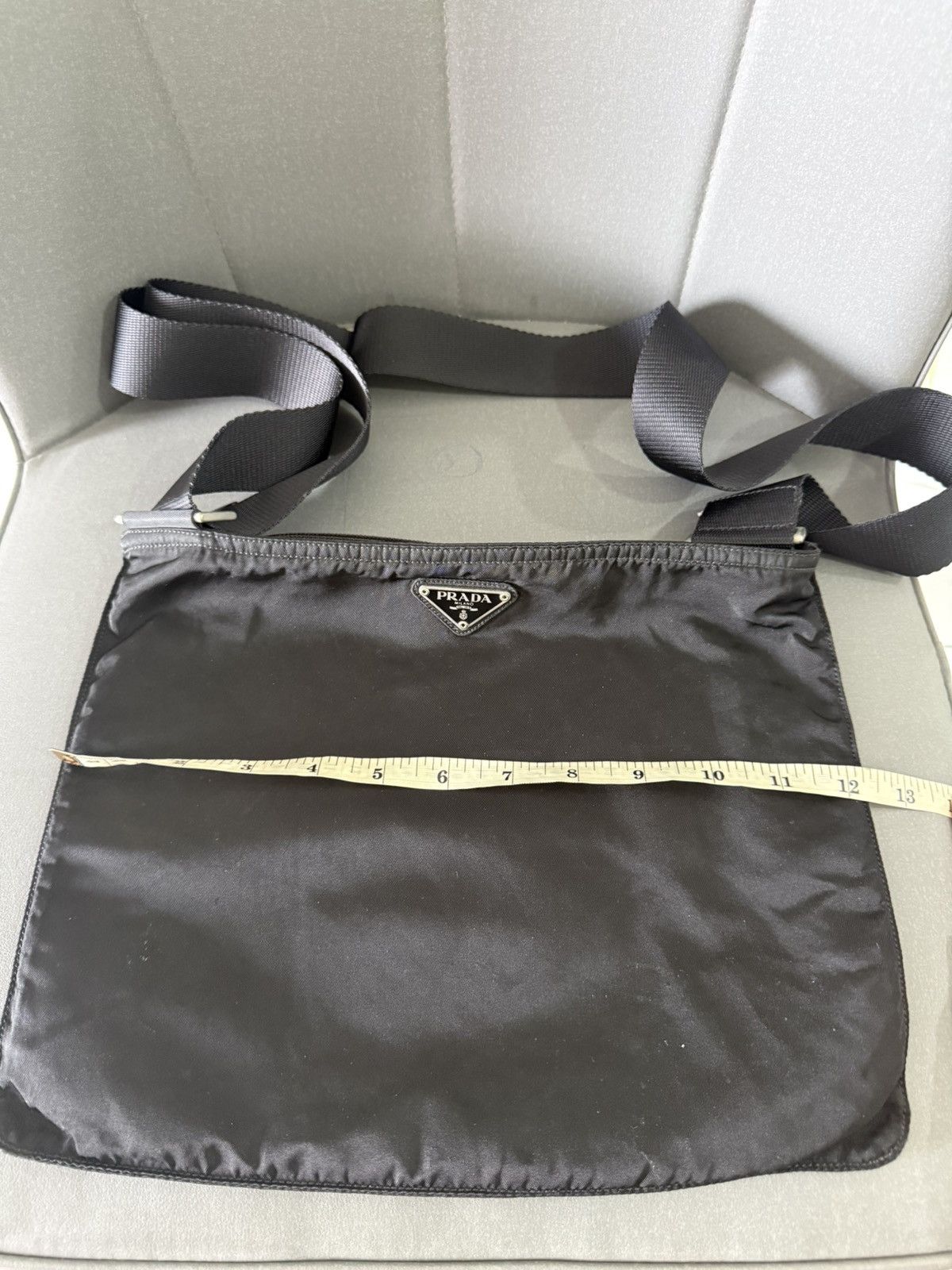 Prada Vintage Prada Medium Black Crossbody Sling Bag Size ONE SIZE - 13 Thumbnail