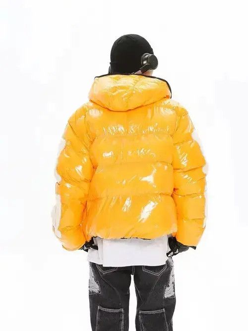 Japanese Brand Yellow Skeleton Puffer Jacket Size US M / EU 48-50 / 2 - 3 Thumbnail