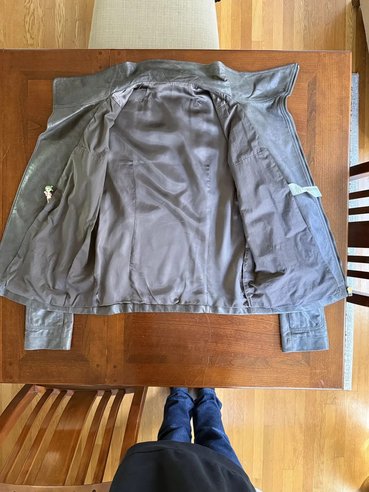 Rick Owens Rick Owens Plinth FW13 Bauhaus Ice Lambskin Leather Jacket Size US L / EU 52-54 / 3 - 2 Thumbnail