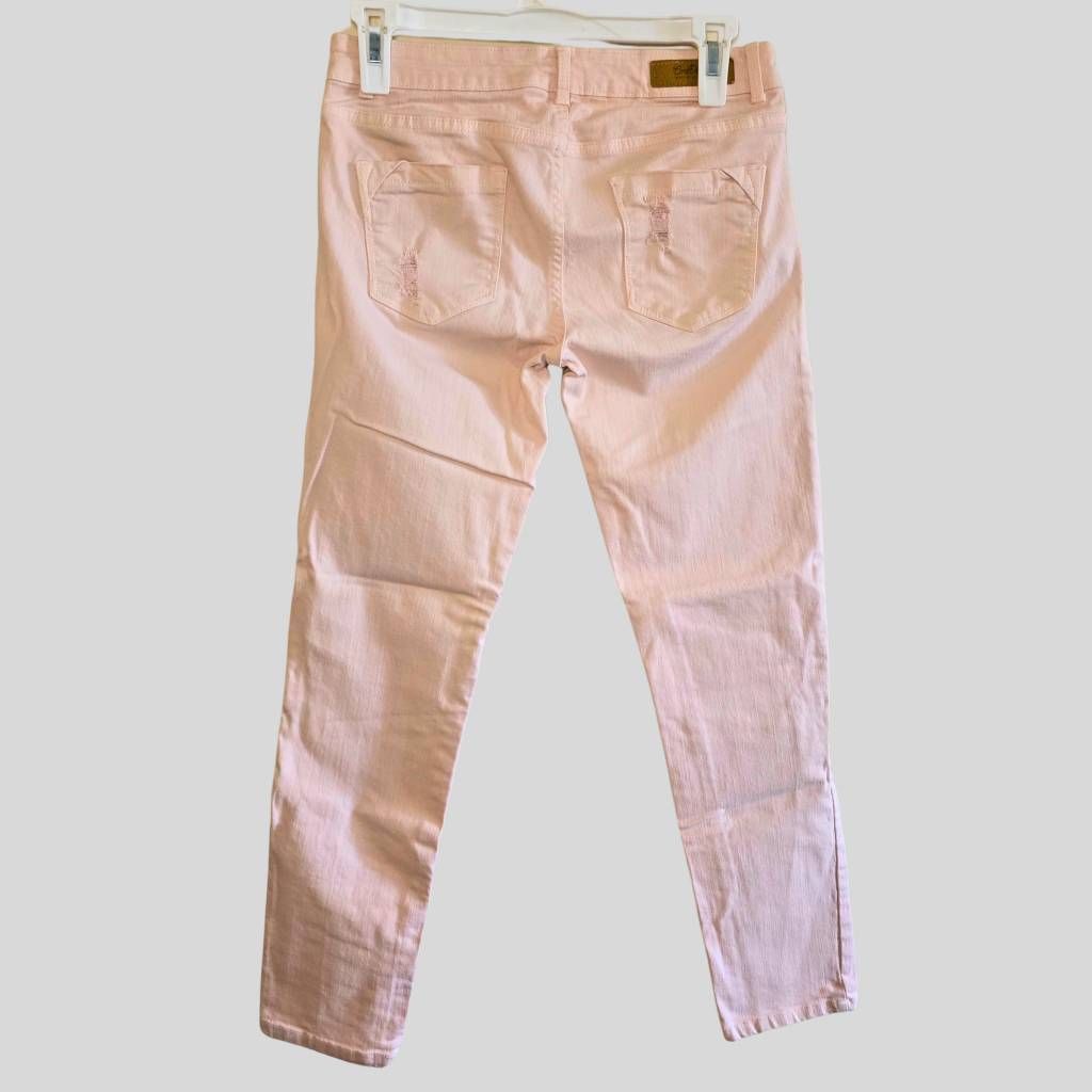 Zara Zara Trafaluc Pink Slim Fit Jeans Women’s Size 4 Core Denim Size 27" / US 4 / IT 40 - 2 Thumbnail