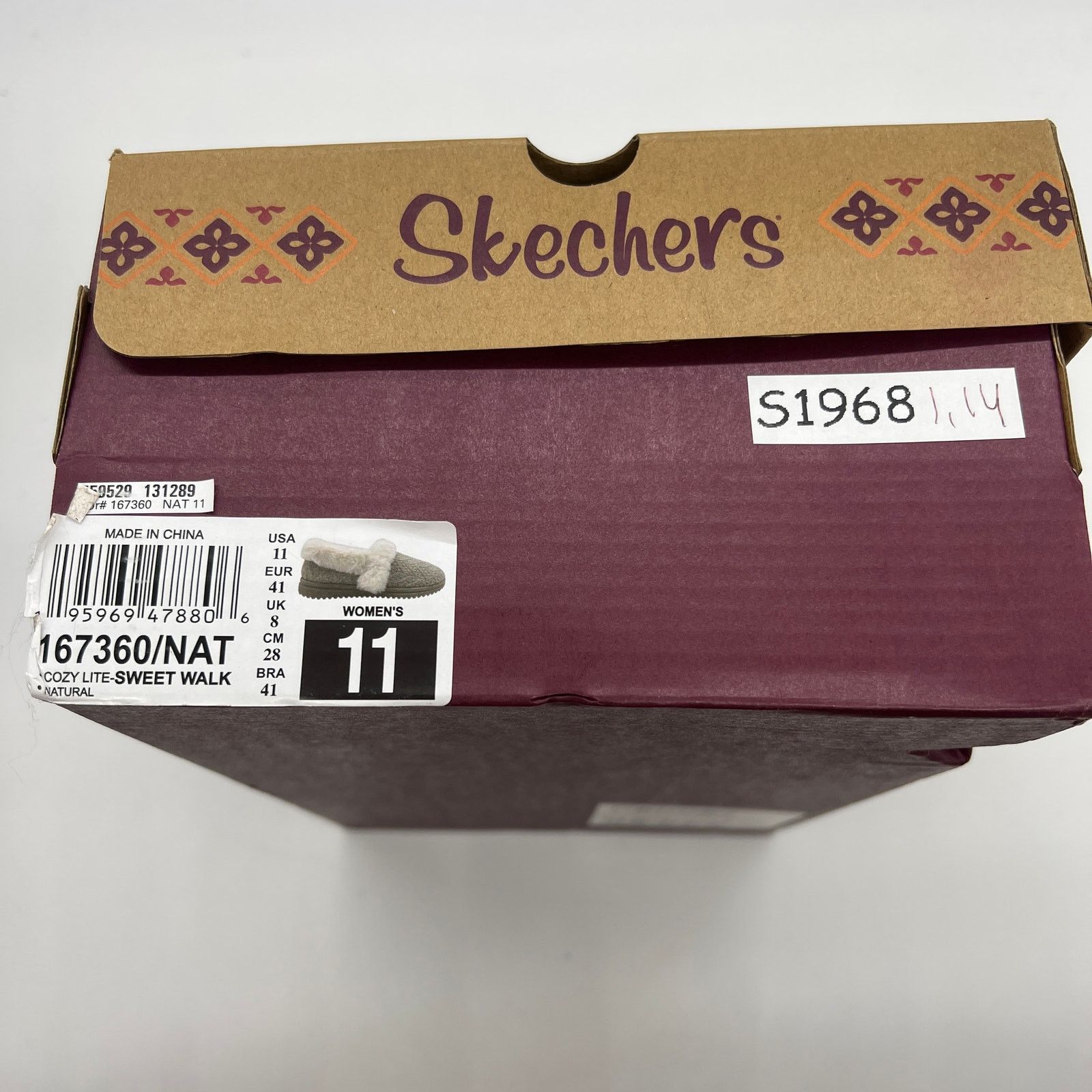 SKECHERS Skechers Cozy Lite Sparkle Knit Slippers Walk Natural 11 Size US 11 / IT 41 - 11 Thumbnail