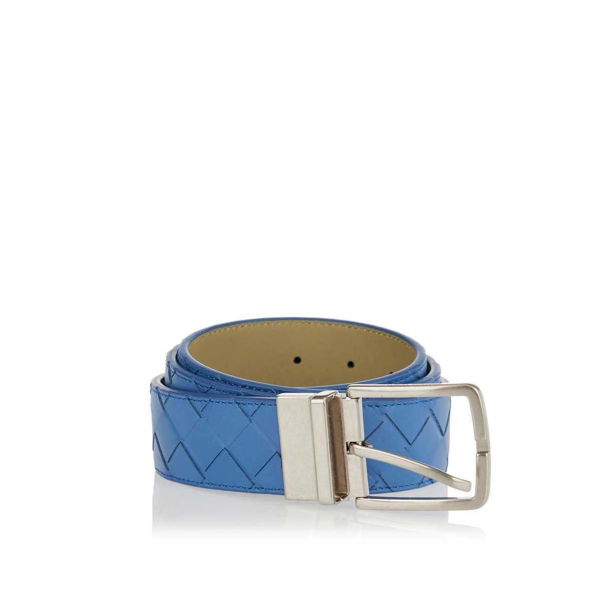 o1bcso1str0824 Size : 80 / Intrecciato Reversible Belt Blue