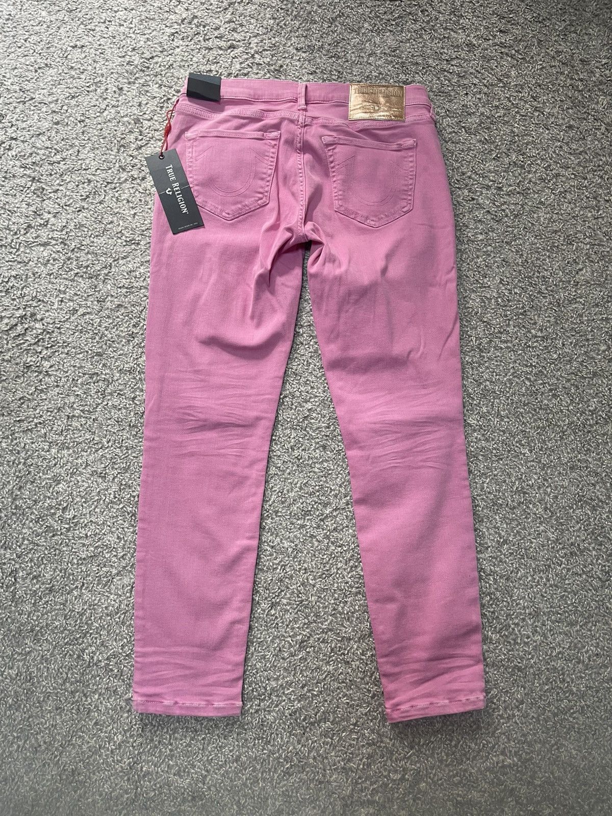 True Religion True Religion Halle Mid Rise Super Skinny NEW Pink size 27 Size 26" / US 2 / IT 38 - 1 Thumbnail