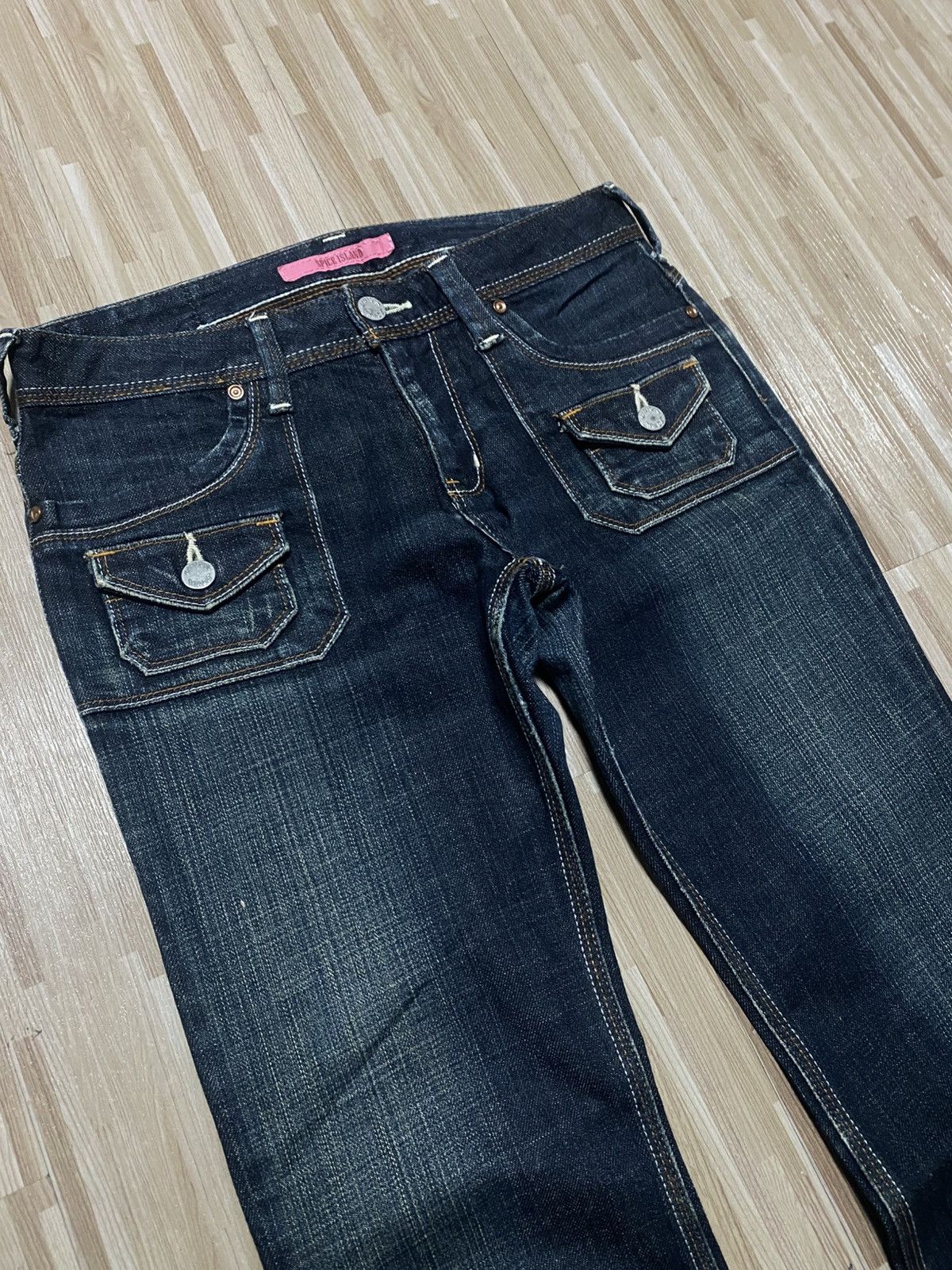 Japanese Brand 💥Denim Bootcut Bushpants💥 Size US 28 / EU 44 - 3 Thumbnail