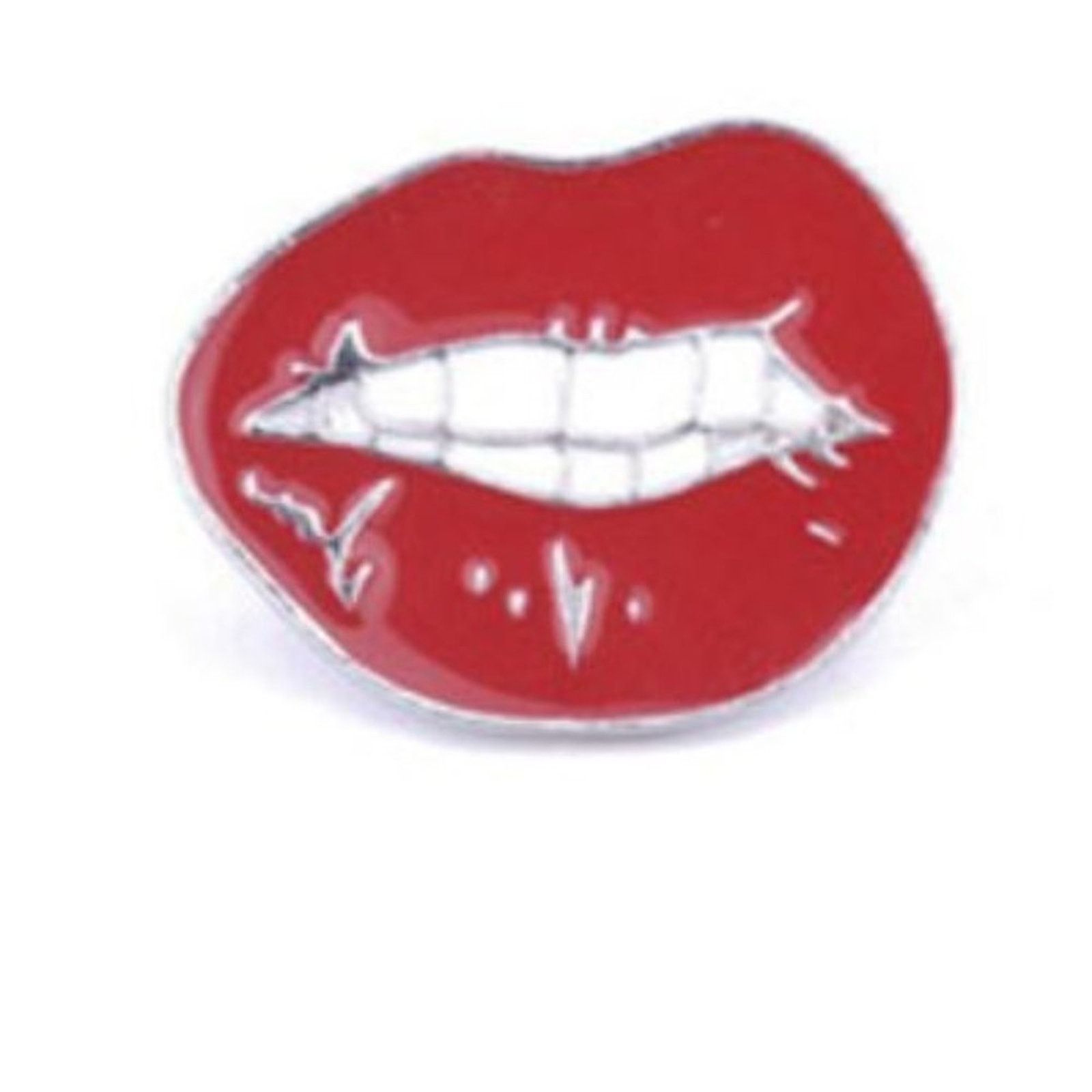 Other Chapped Red Lips Pin Brooch Size ONE SIZE - 1 Thumbnail