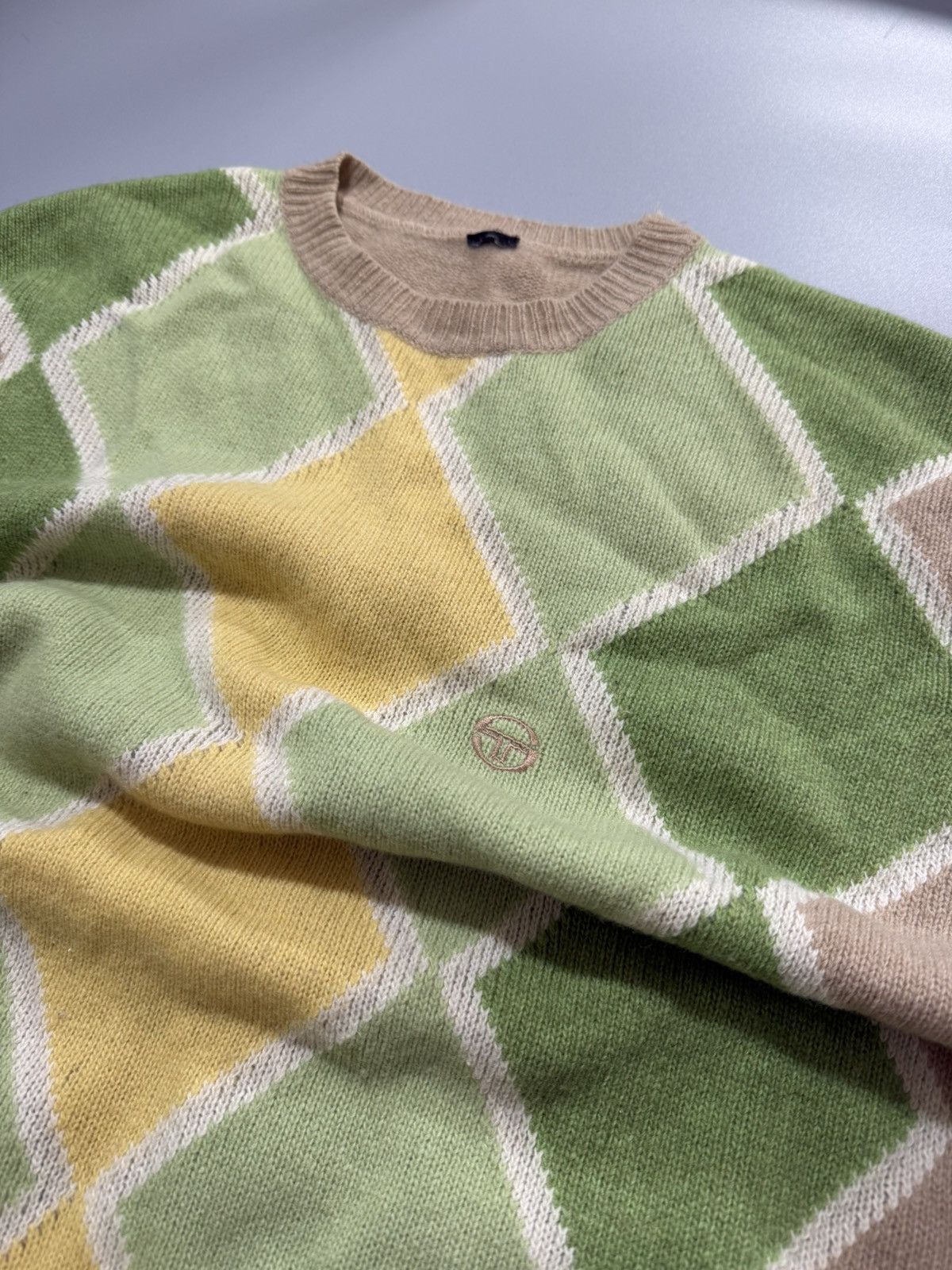 Sergio Tacchini Sergio Tachinni Beige Sweater Size US L / EU 52-54 / 3 - 2 Thumbnail