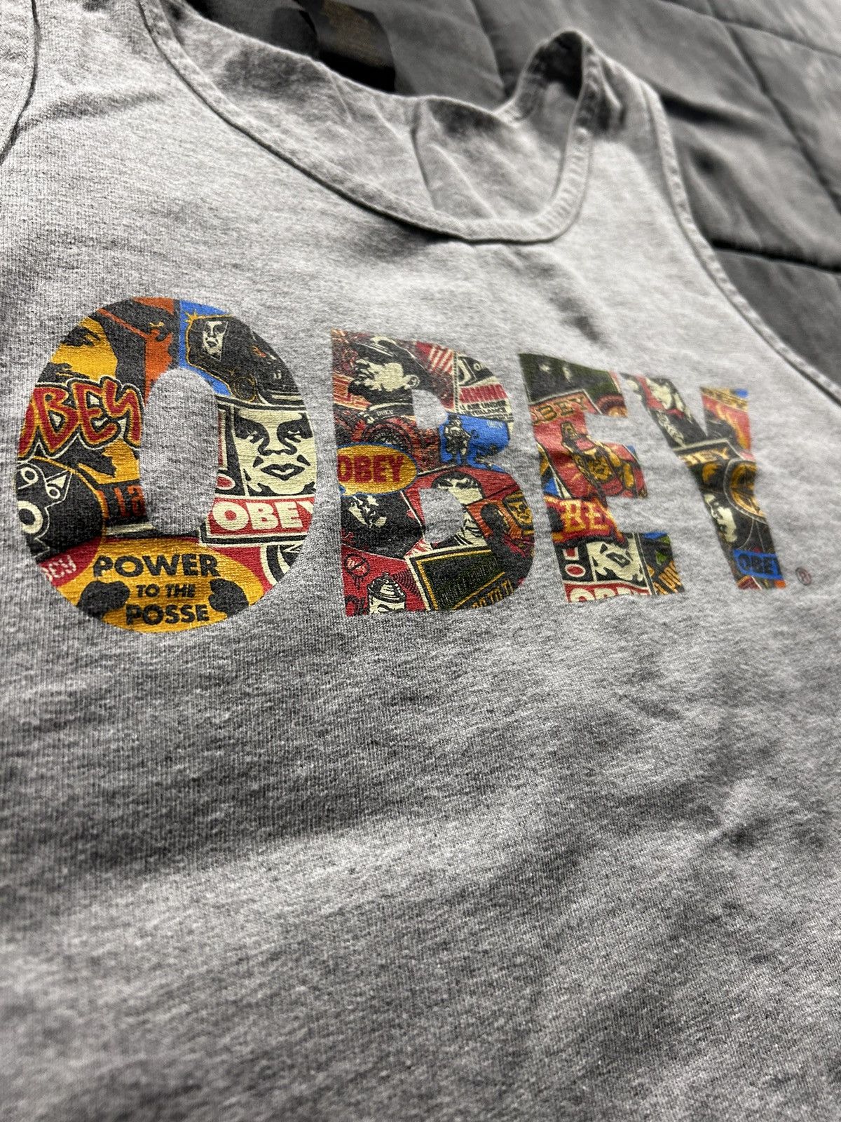 Obey Obey grey comic print tank top Size US M / EU 48-50 / 2 - 1 Thumbnail