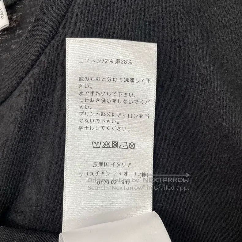 Dior Dior Black letter print T-shirt Size XS / US 0-2 / IT 36-38 - 8 Thumbnail
