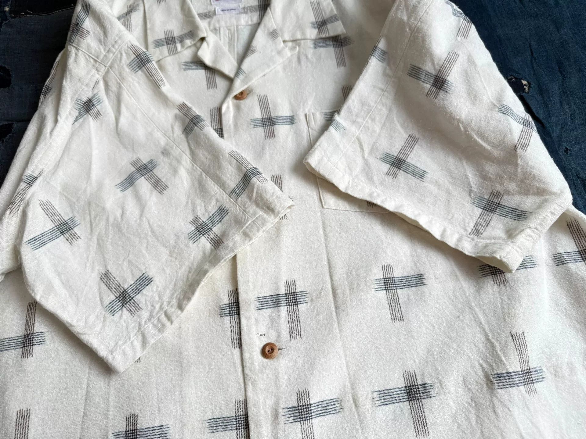 Visvim VISVIM 22SS WALLIS SHIRT S/S KASURI Size US L / EU 52-54 / 3 - 7 Thumbnail