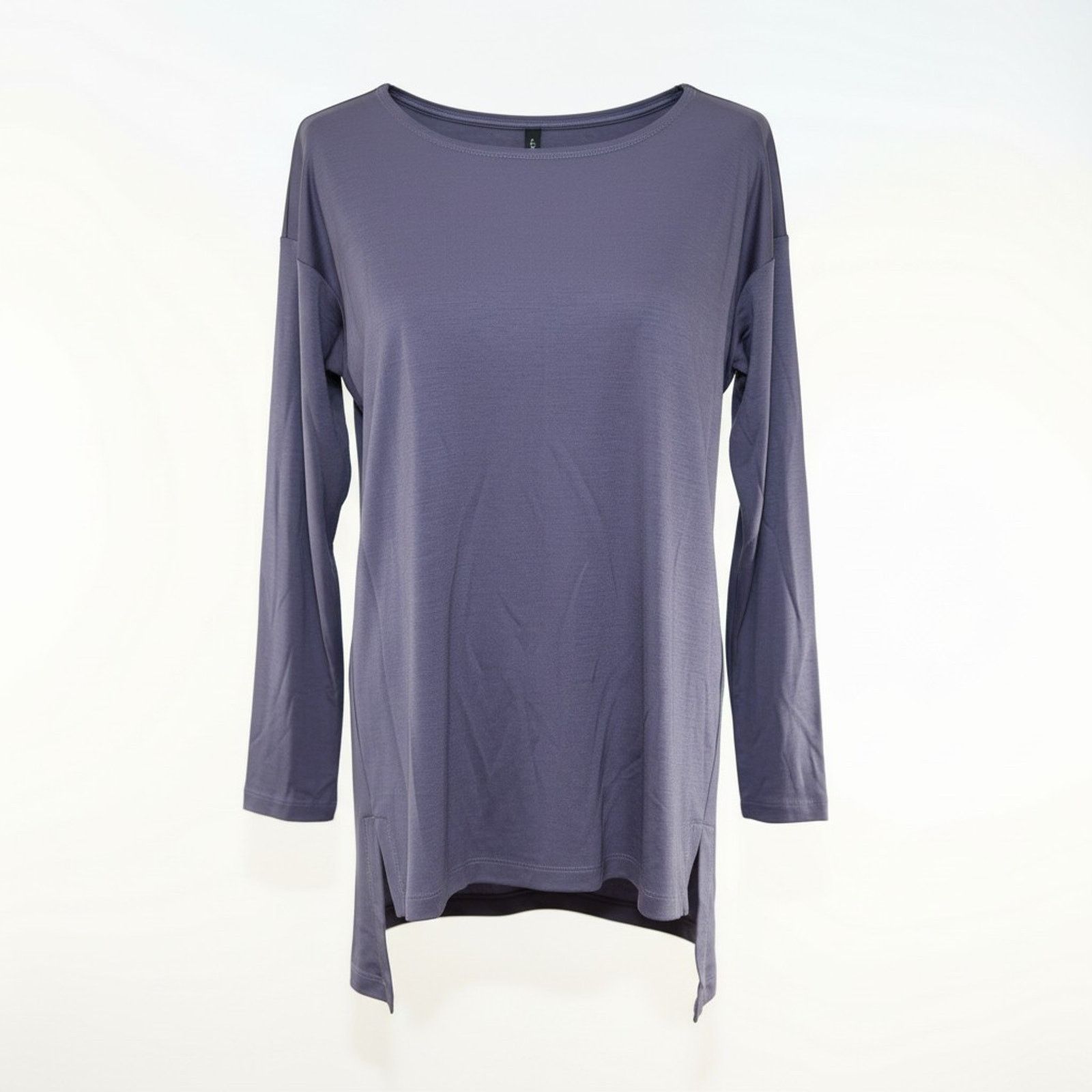 Eileen Fisher EILEEN FISHER Purple Shale Ballet Neck Boxy Tunic Top Sz PP Size XS / US 0-2 / IT 36-38 - 1 Thumbnail