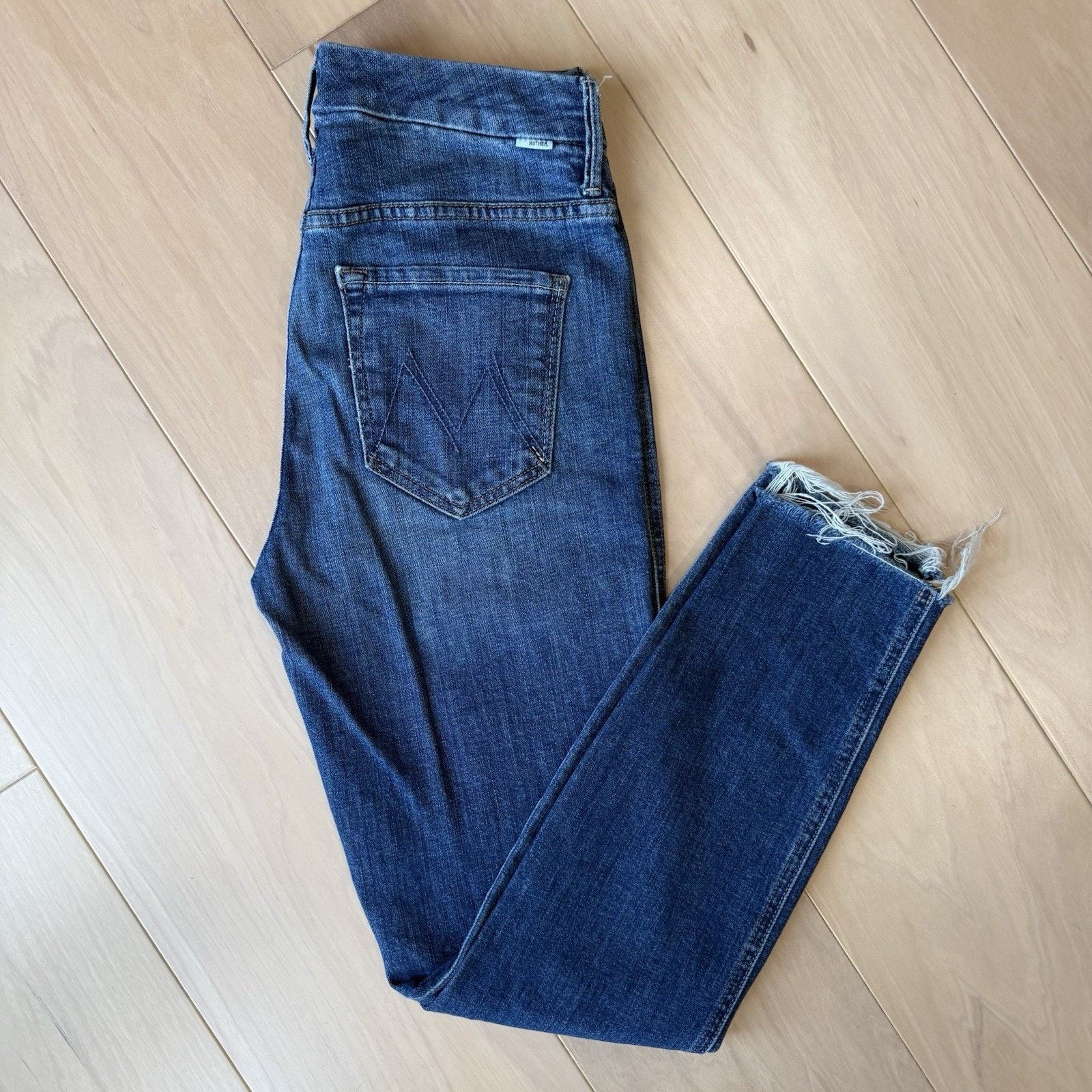 MOTHER Mother High Waisted Double Looker Ankle Fray Jeans W 27 Size 27" / US 4 / IT 40 - 2 Thumbnail