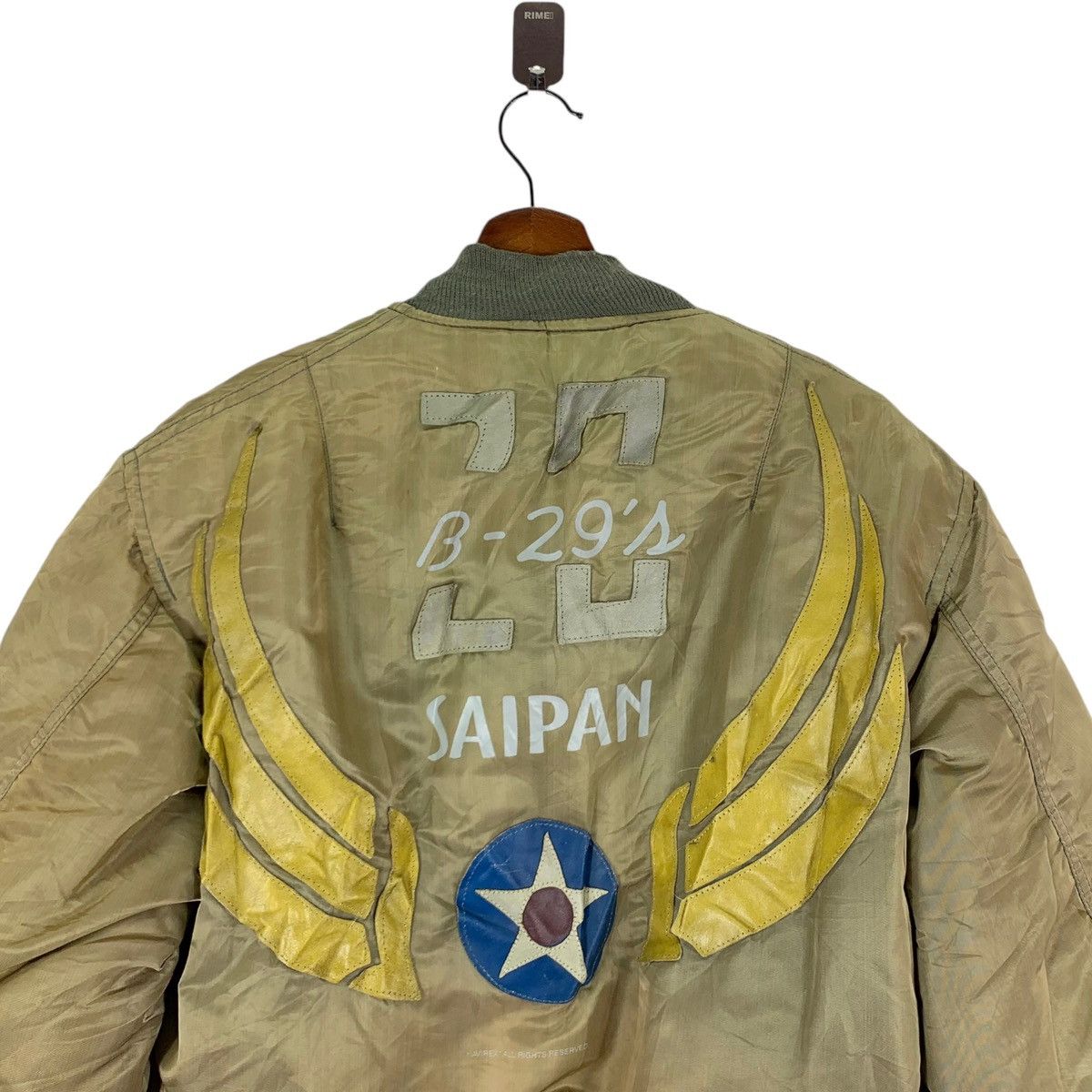 Alpha Industries VINTAGE AVIREX USAF M-1 BOMBER ZIPPER JACKET Size US M / EU 48-50 / 2 - 7 Thumbnail