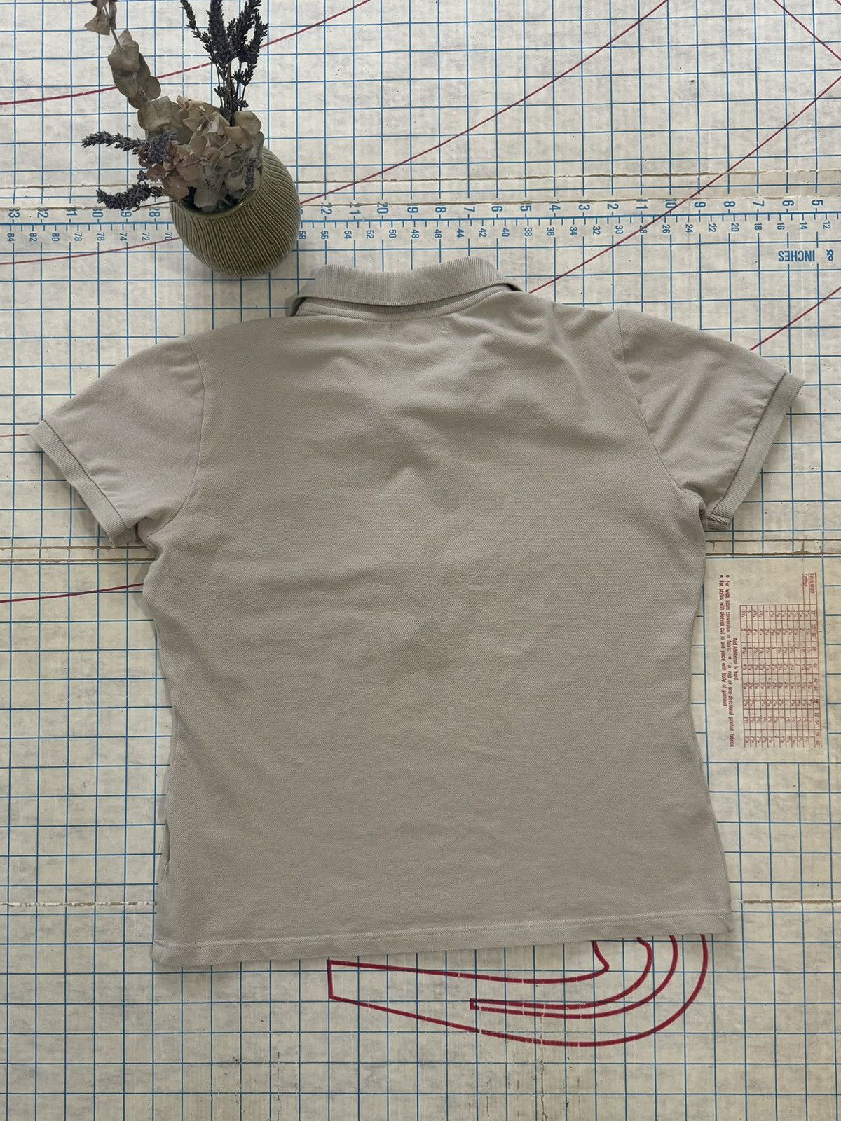 Burberry Burberry Short Sleeve Polo Shirt Women’s Large Tan Color Size L / US 10 / IT 46 - 7 Thumbnail