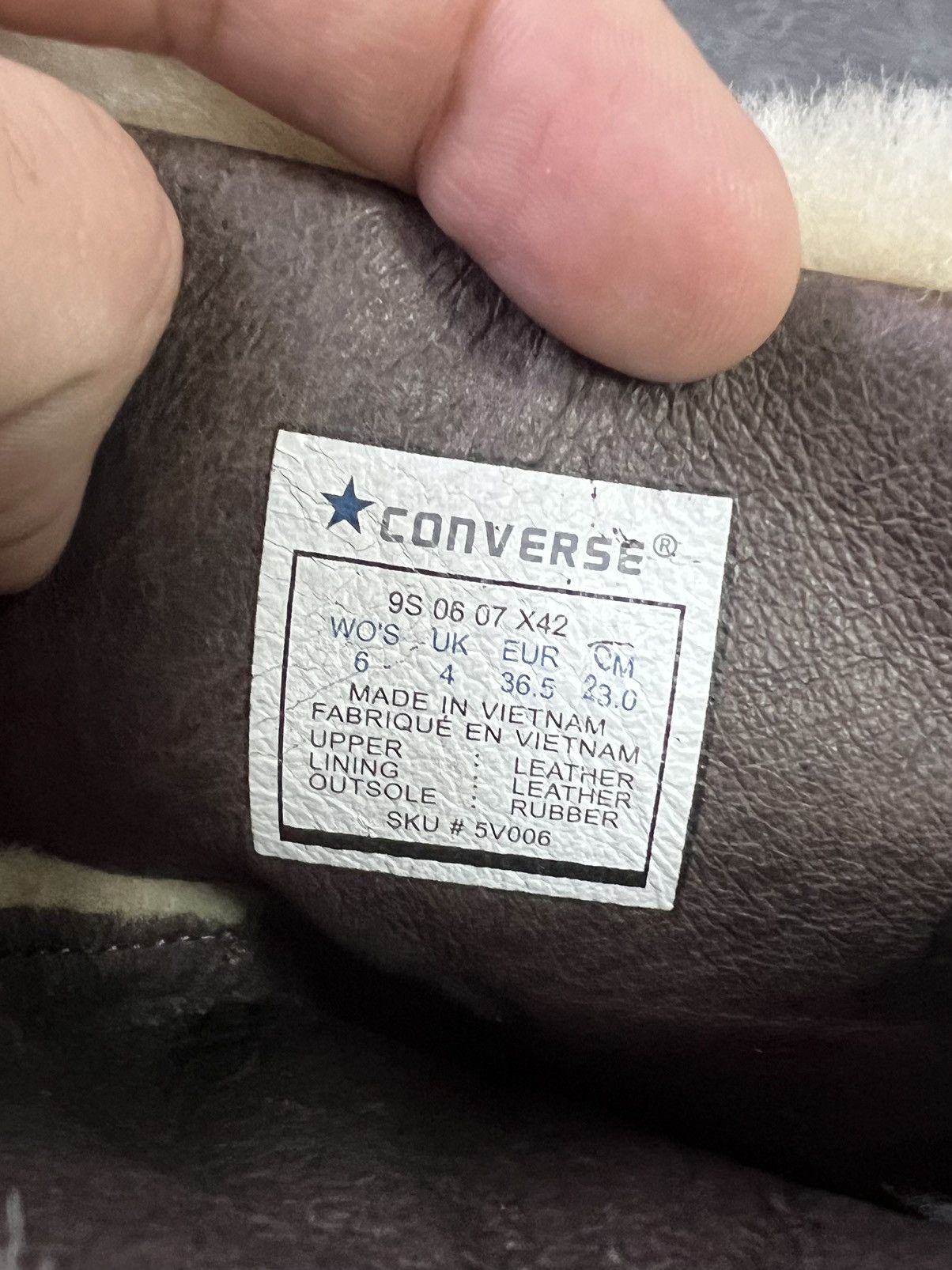 Converse CONVERSE HIGH VINTAGE BOXING MOTO BIKER BOOTS SNEAKERS FUR Size US 6 / IT 36 - 7 Thumbnail