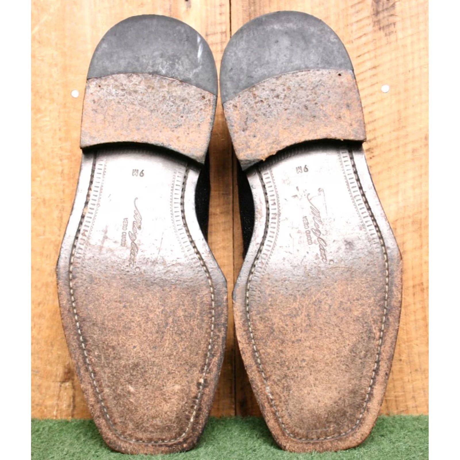Mezlan MEZLAN Capella Black Leather Split Square Apron Toe Oxfords Sz. 9M Mens Dress Oxford Shoes Leather Upper Spain Capella Model"} Size US 9 / EU 42 - 7 Thumbnail