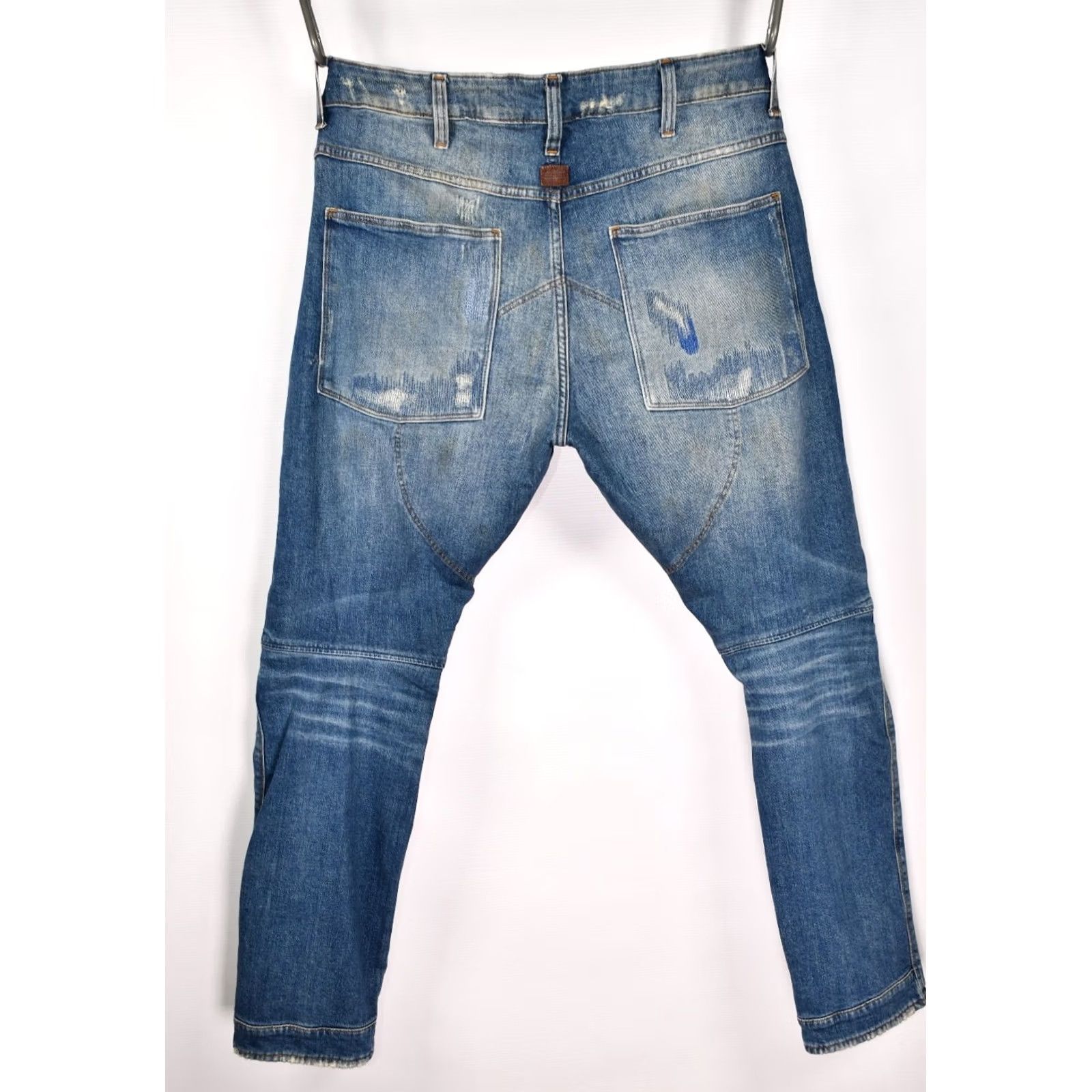G-Star G-Star 5620 3D Slim Restored Denim Jeans Men W34 L30 Jeans Slim Blue Cotton 5-Pocket 98% Cotton 2% Elastane Men 34x30 Size US 34 / EU 50 - 3 Thumbnail