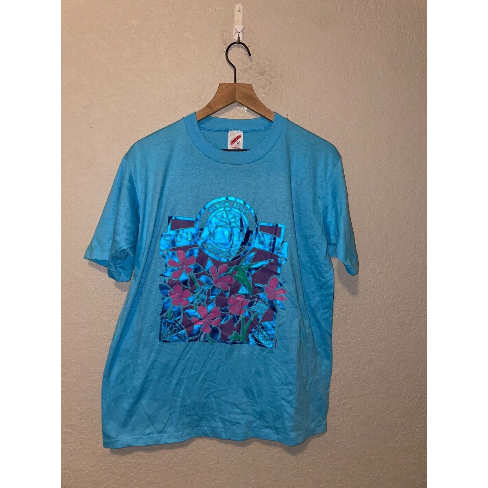 Jerzees Vintage South Dakota Shirt Black Hills Blue Tee VTG 90s L Size US L / EU 52-54 / 3 - 1 Thumbnail