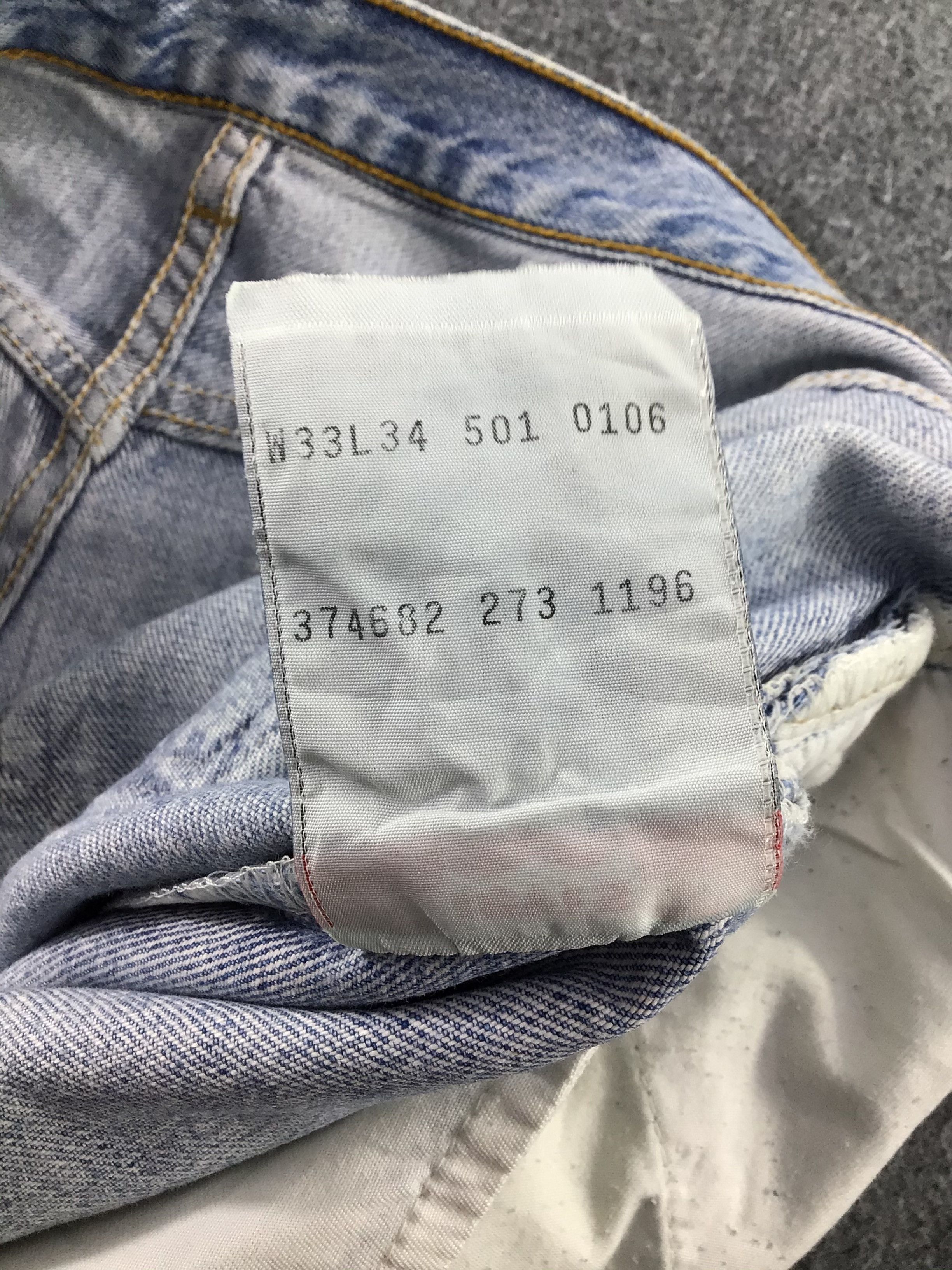 Levi's Vintage 90s Levis 501 Jeans-JM355 Size US 32 / EU 48 - 11 Thumbnail