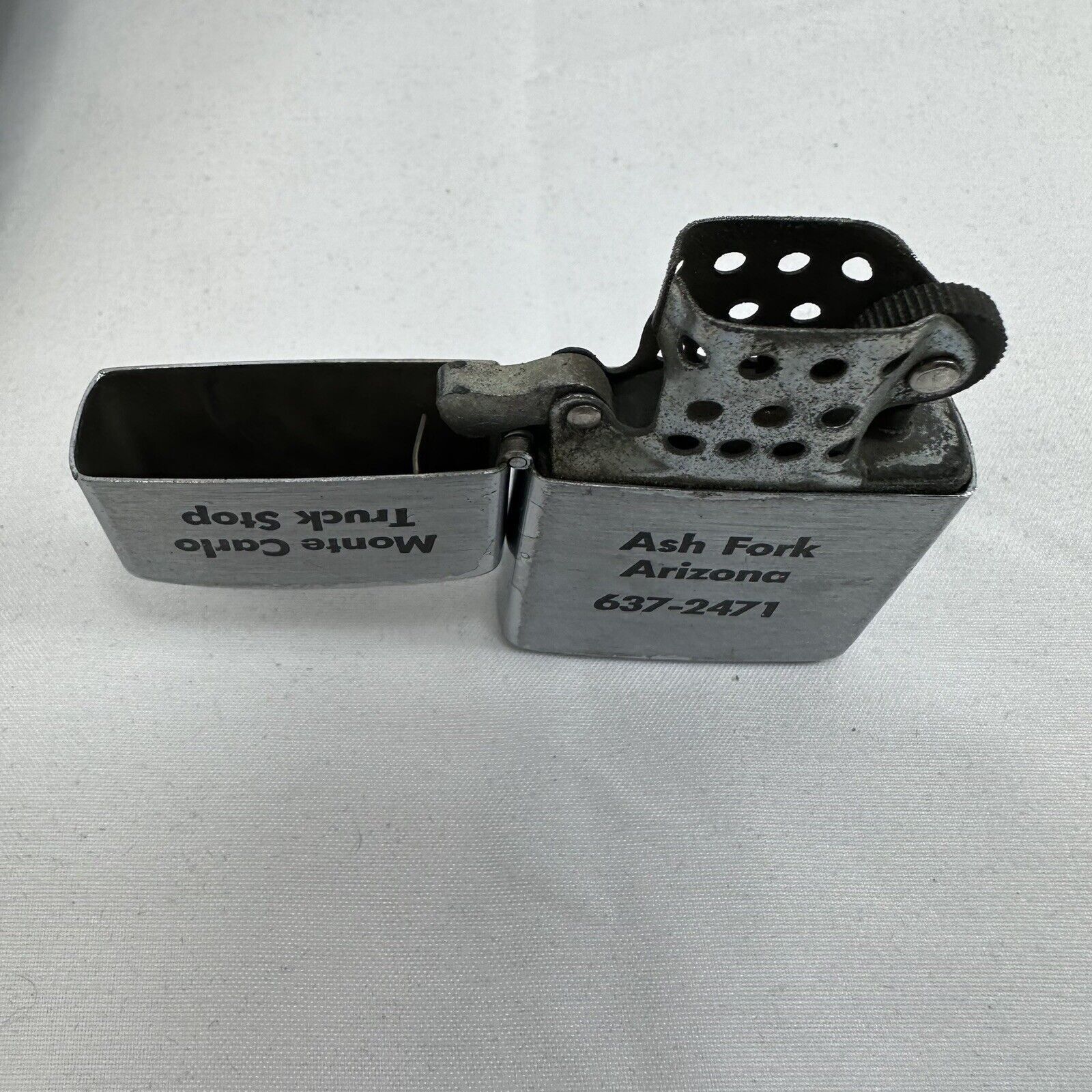 Unknown London Vg Lighter Windproof Monte Carlo Truck Stop Ash Fork Arizona Size ONE SIZE - 10 Thumbnail