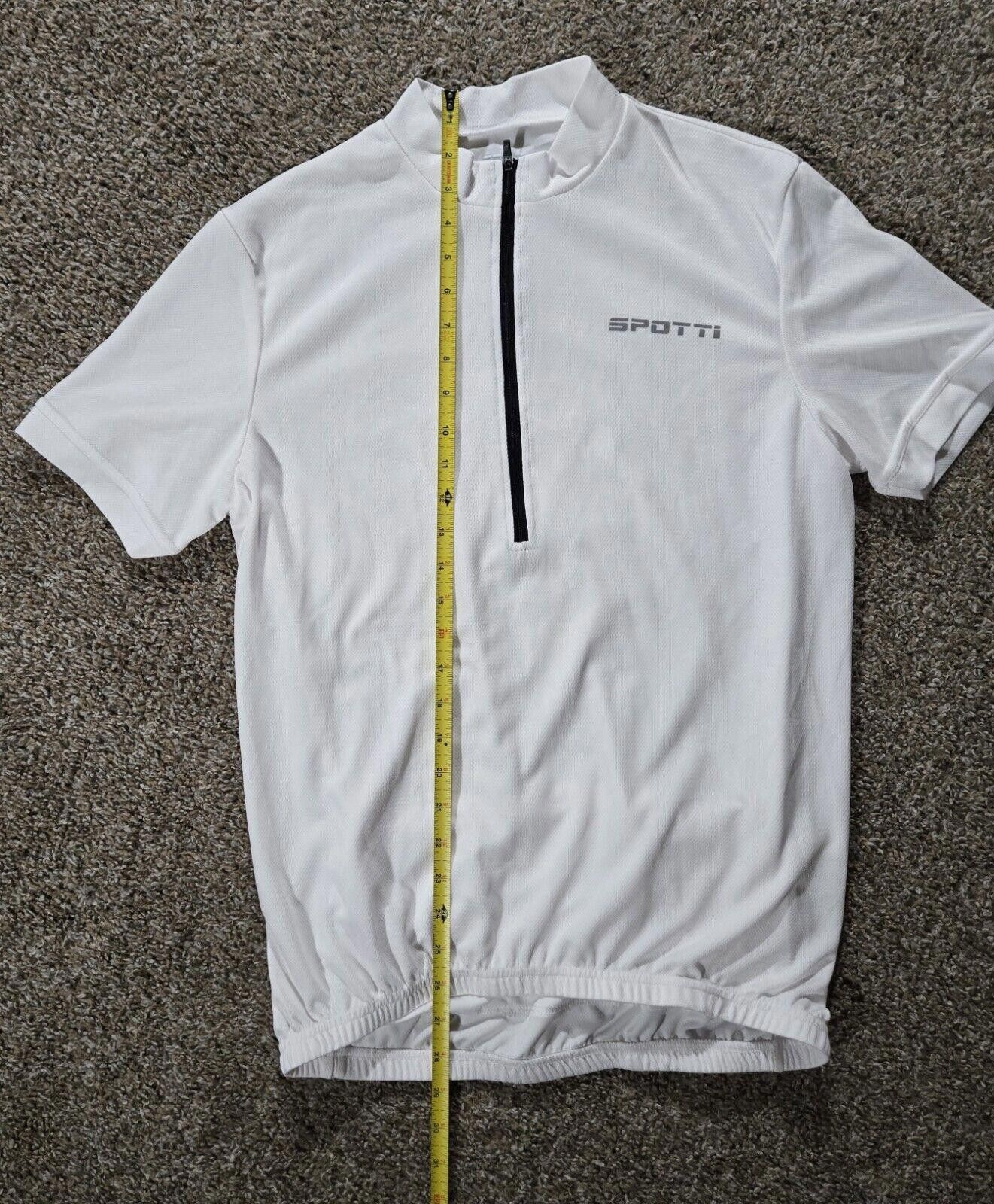 Designer White Spotti Bicycle Jersey With Back Pockets Size 2XL Size ONE SIZE - 4 Thumbnail
