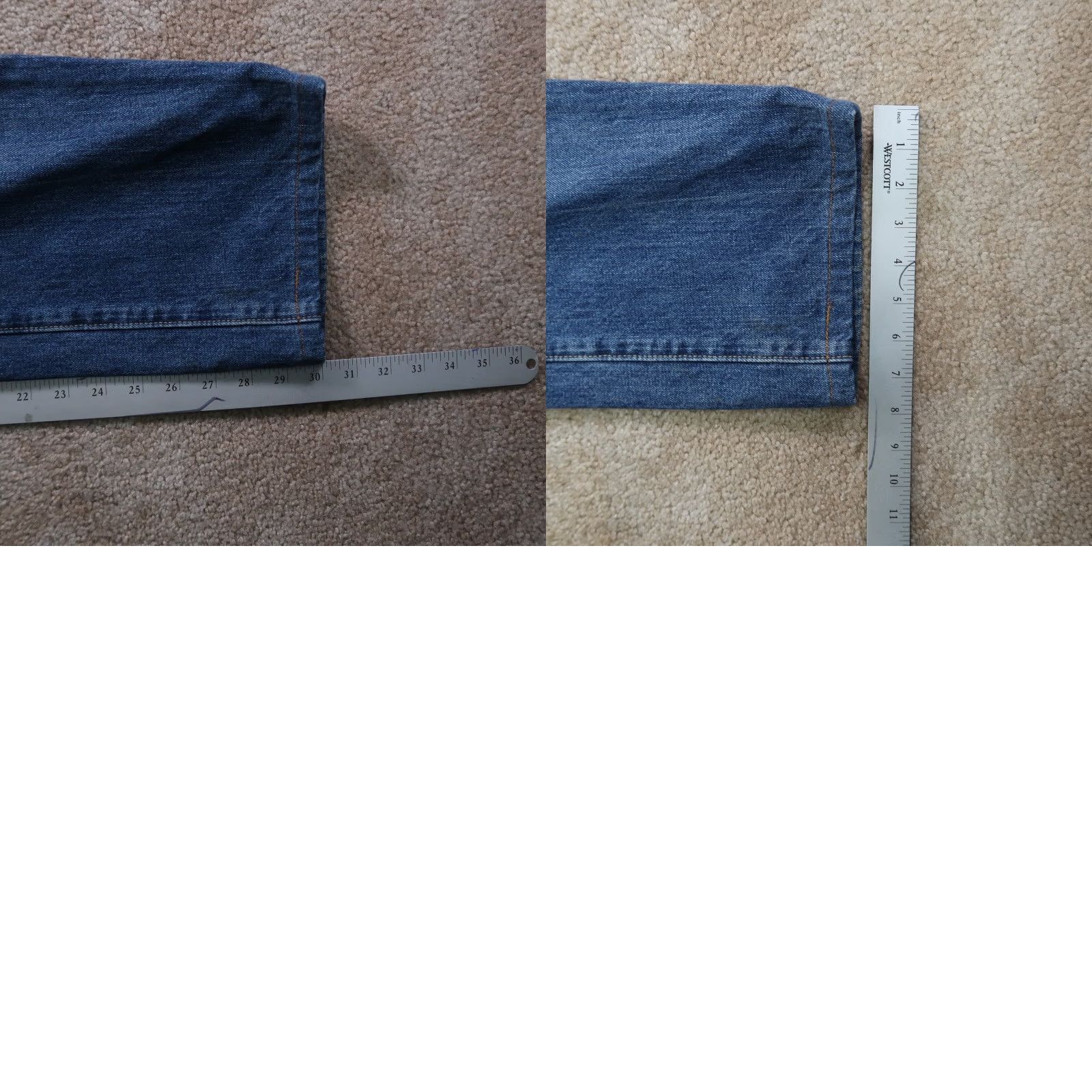 7 For All Mankind 7 For All Mankind Bootcut Jeans Men's 36x30 Blue Denim 7FAM Size US 36 / EU 52 - 9 Thumbnail