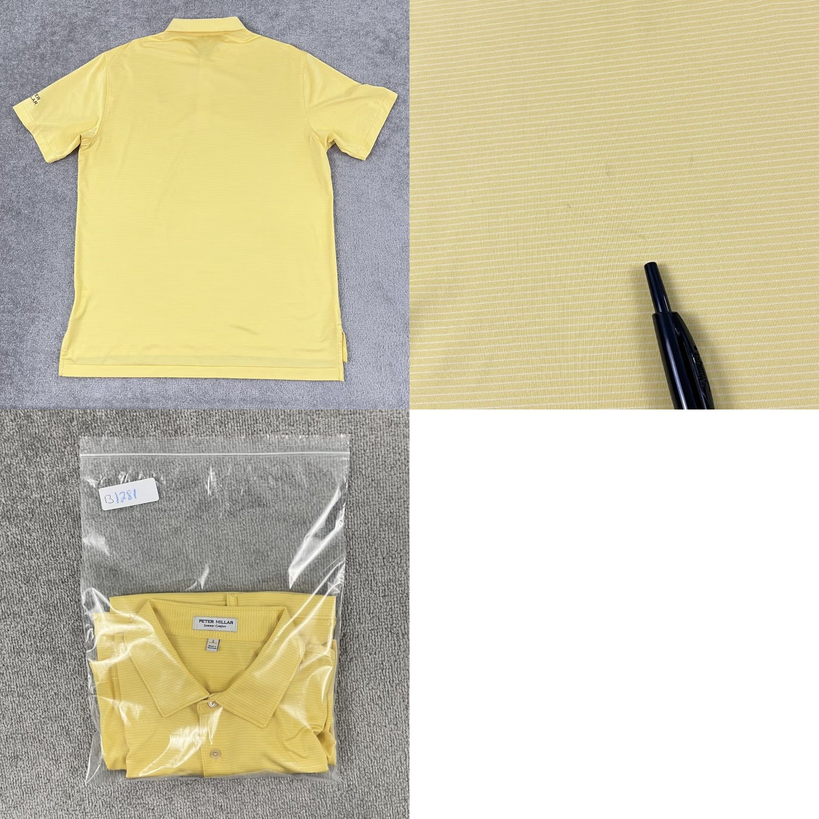 Peter Millar Peter Millar Shirt Mens Large Yellow Rehoboth Beach CC Eagle Golf Preppy Size US L / EU 52-54 / 3 - 8 Thumbnail