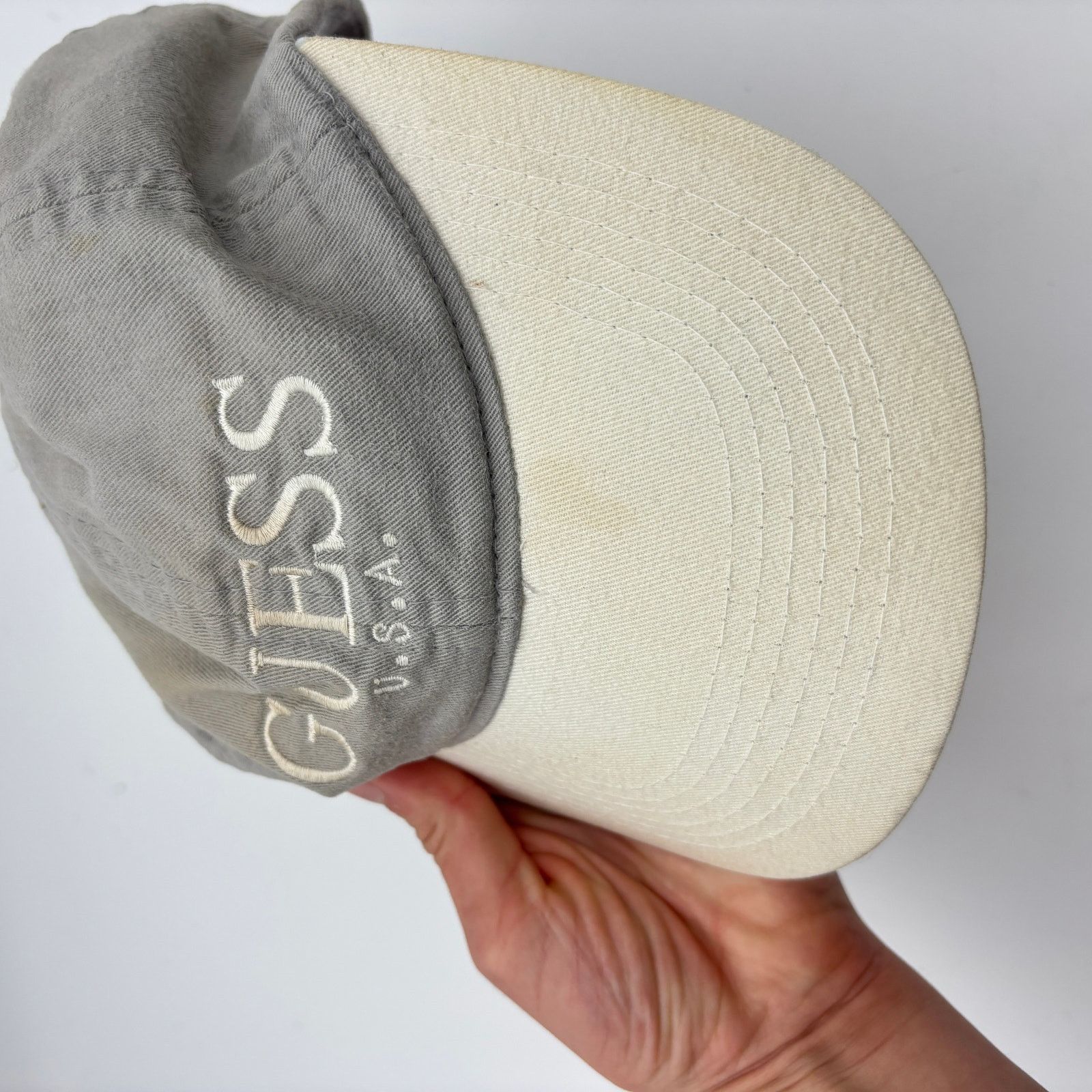 Guess Vintage Guess U.S.A Two Tone Snapback Baseball Cap Hat Size ONE SIZE - 12 Thumbnail