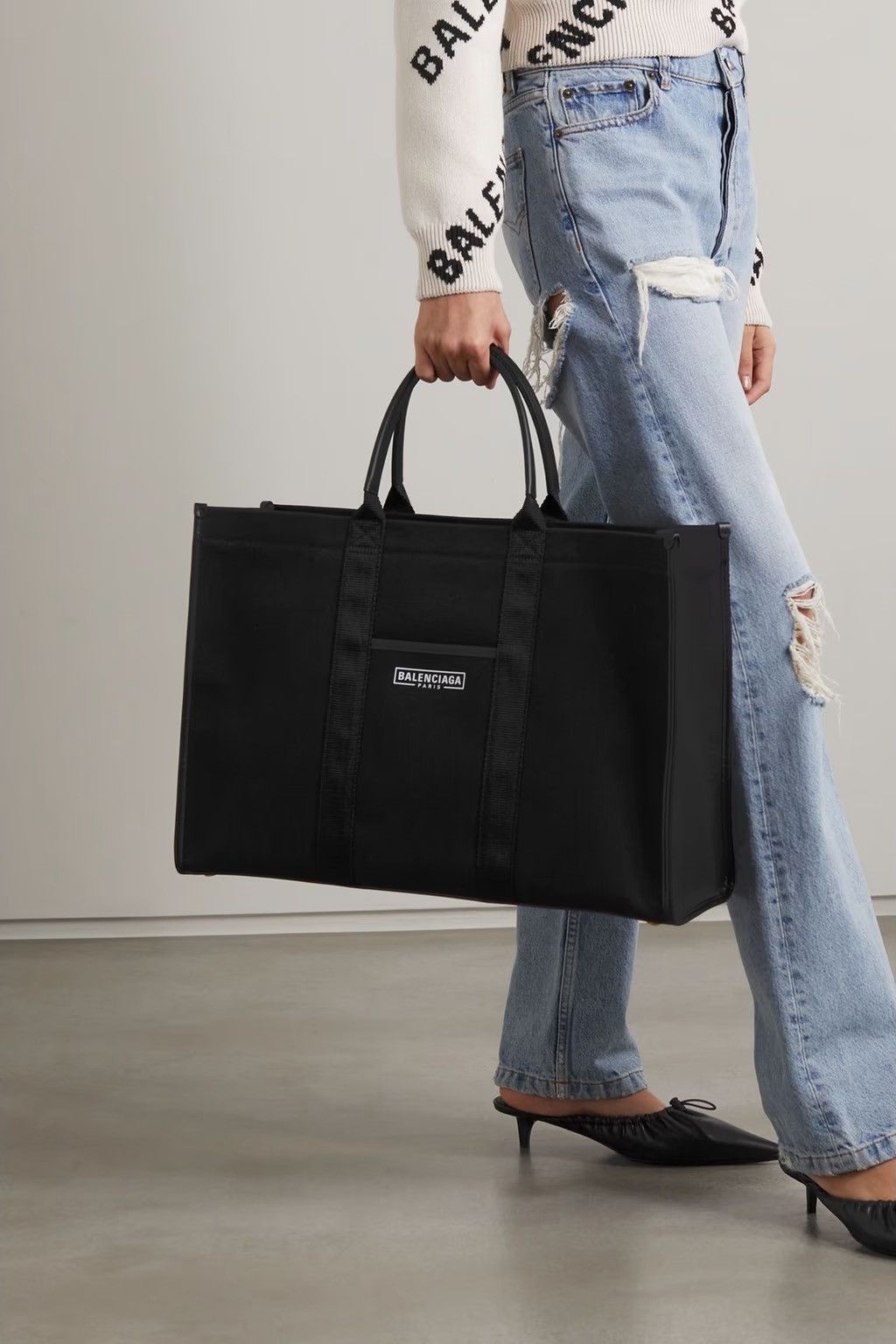 Balenciaga BALENCIAGA Neo Navy Large Tote Size ONE SIZE - 8 Thumbnail