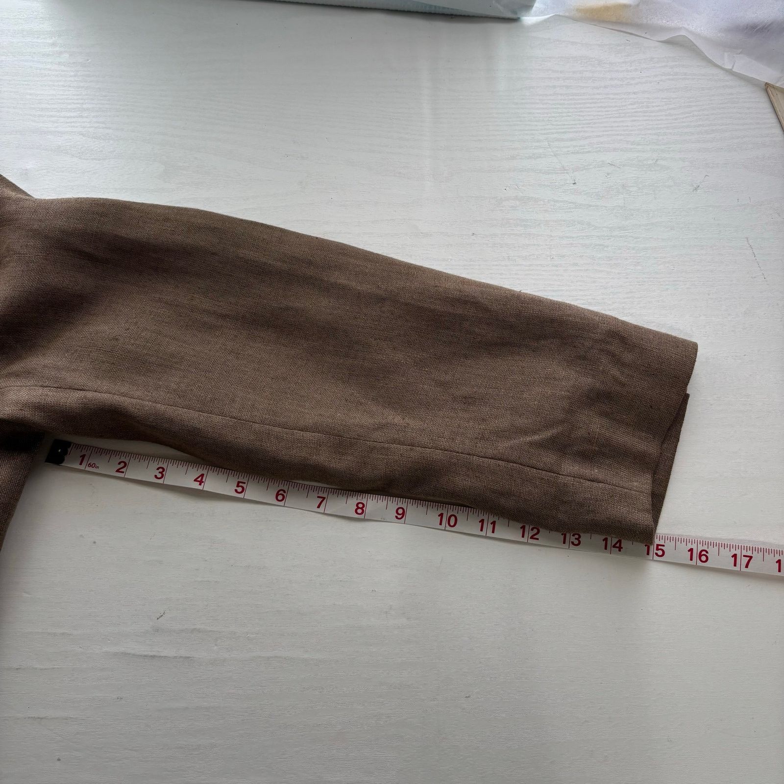 Other Vintage Tribal Sportswear Brown Linen Blazer Jacket Size 12 Size XL / US 12-14 / IT 48-50 - 7 Thumbnail