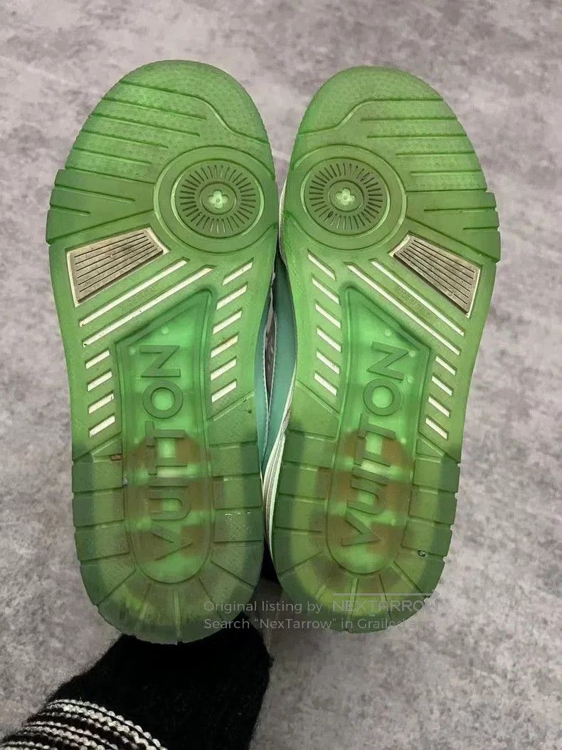 Louis Vuitton LV Mint Green Trainer Sneakers . Size US 10 / EU 43 - 7 Thumbnail
