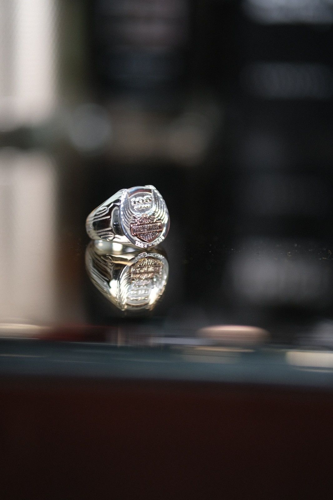 Harley Davidson Ring Harley Davidson Special Anniversary 105th Silver Size ONE SIZE - 1 Thumbnail