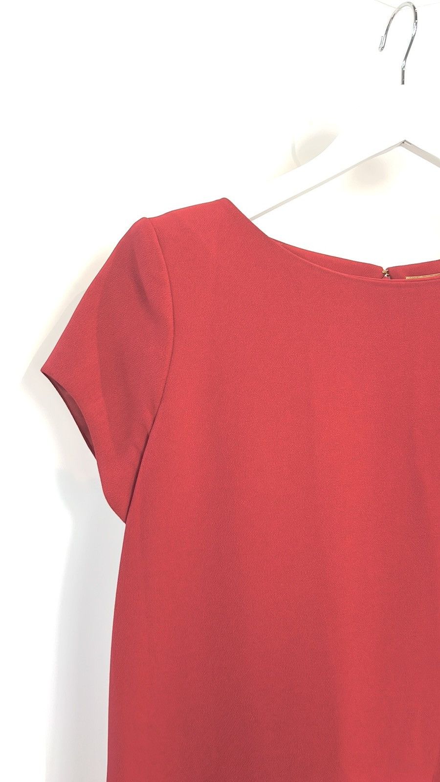 Saint Laurent Paris Saint Laurent AW/13 Red Cap-Sleeve Classic Tube Mini Dress Size M / US 6-8 / IT 42-44 - 3 Thumbnail