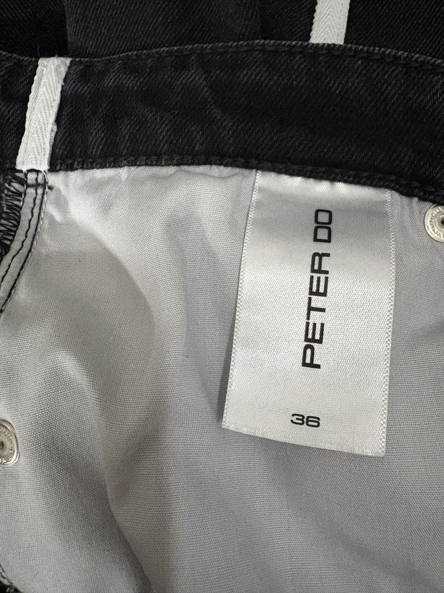 Peter Do 22FW Tattooed Black Denim Pants Size US 28 / EU 44 - 9 Thumbnail