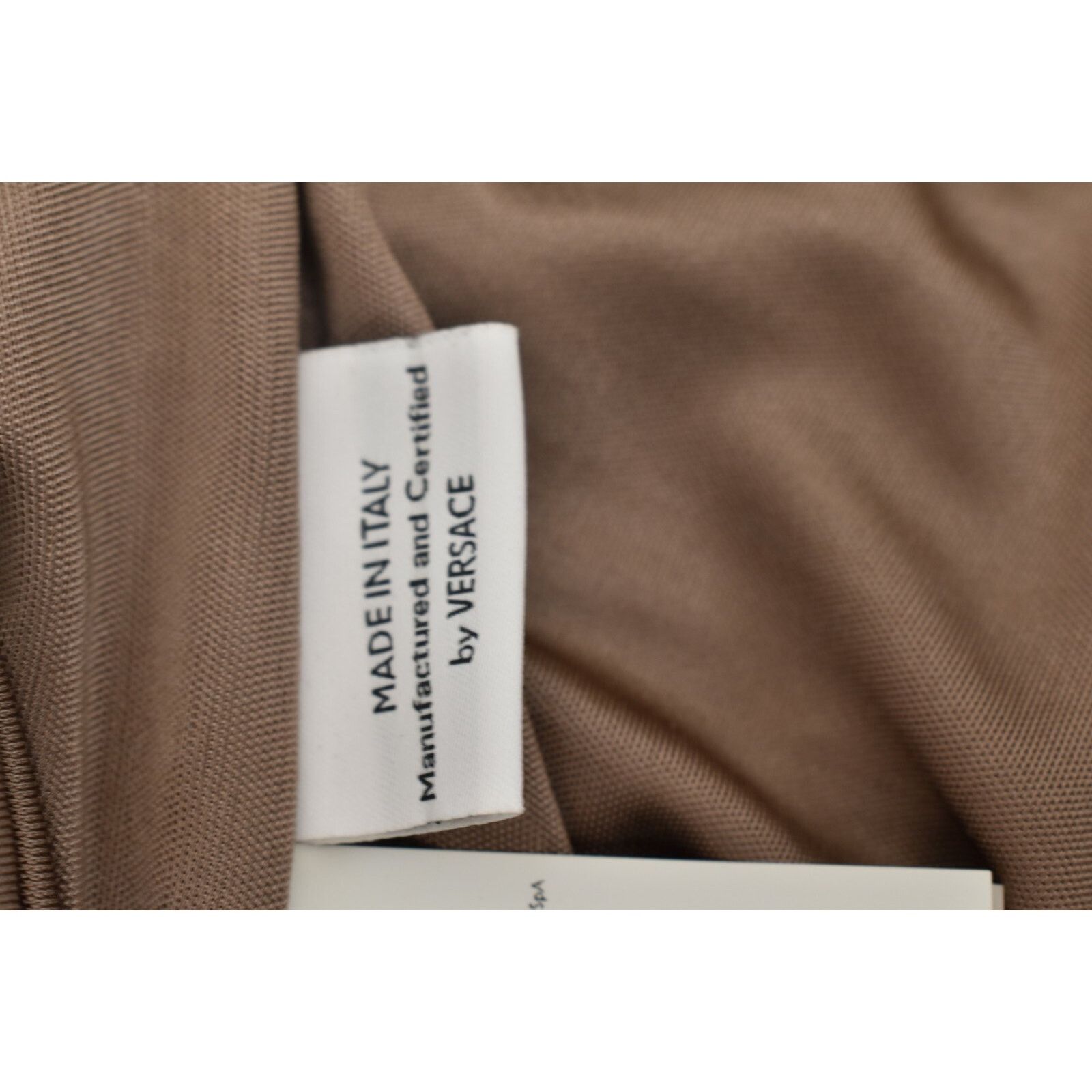 Versace VERSACE BEIGE VISCOSE ONE SHOULDER TOP BLOUSE 44 8 ITALY Size M / US 6-8 / IT 42-44 - 12 Thumbnail