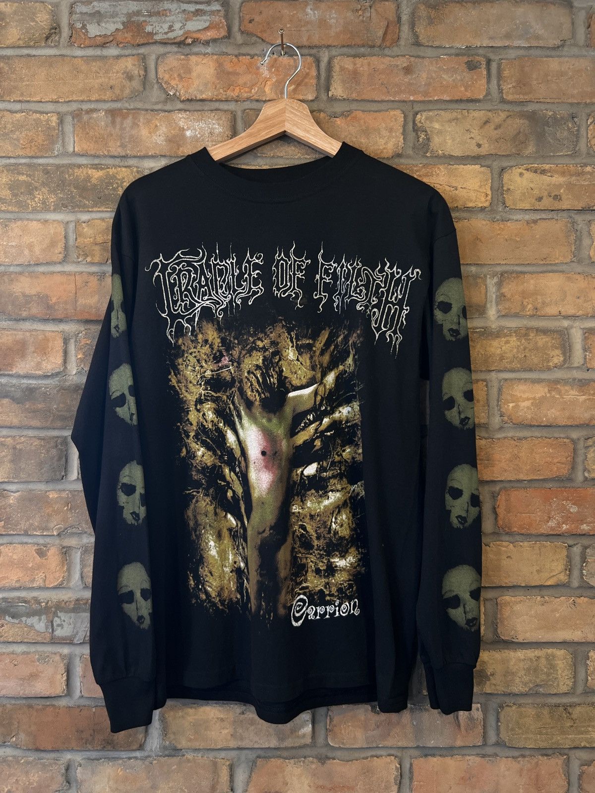 Band Tees 05’ Cradle Of Filth “Smell The Grave” Long Sleeve Size US M / EU 48-50 / 2 - 1 Thumbnail