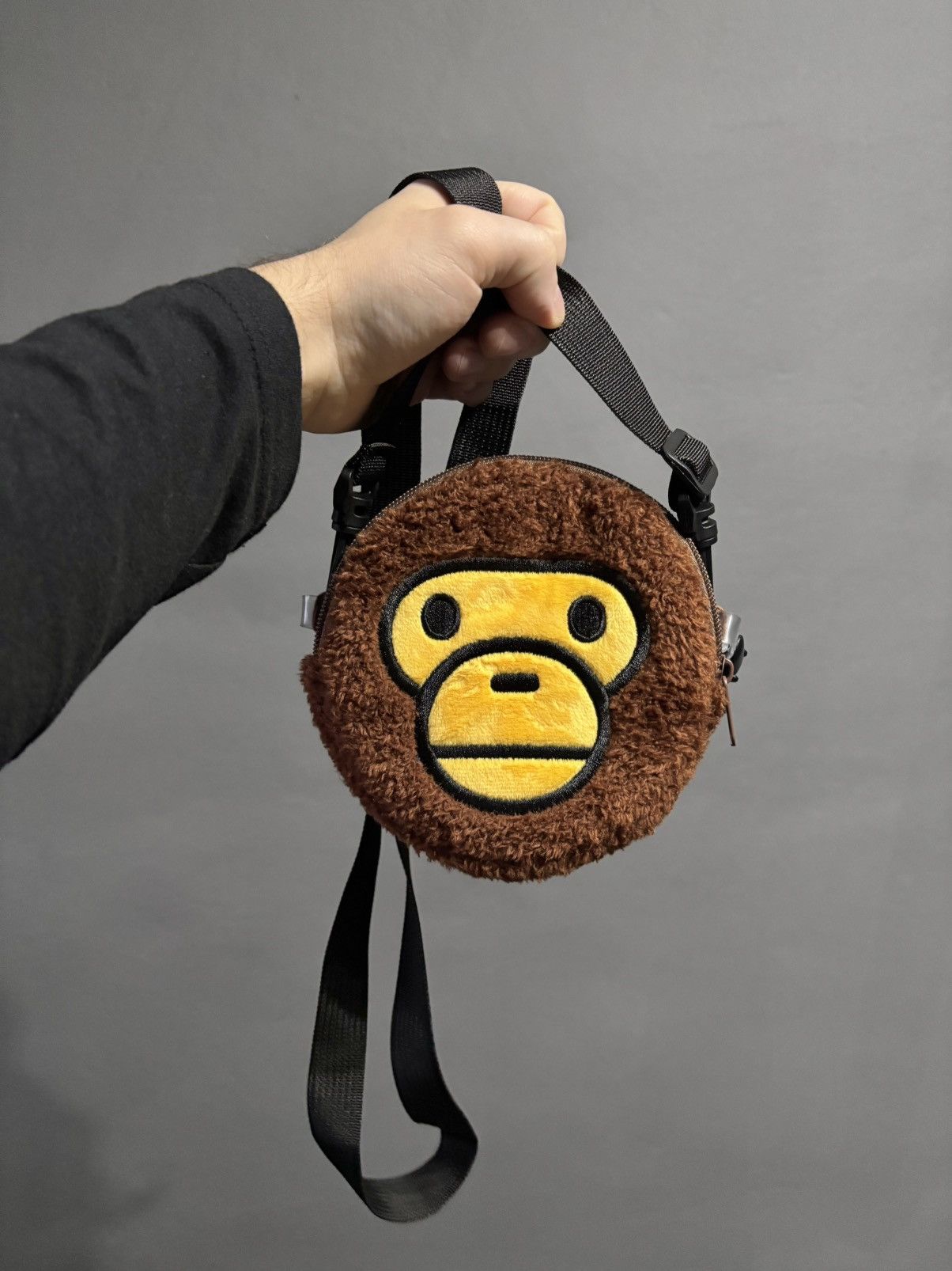Bape Baby Milo Shoulder Bag in Brown, Men's