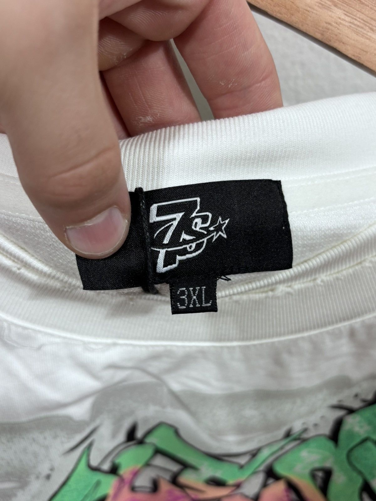 TRIPLE SEVENS Triple Sevens Player L/S White Tee Size US XXL / EU 58 / 5 - 5 Thumbnail